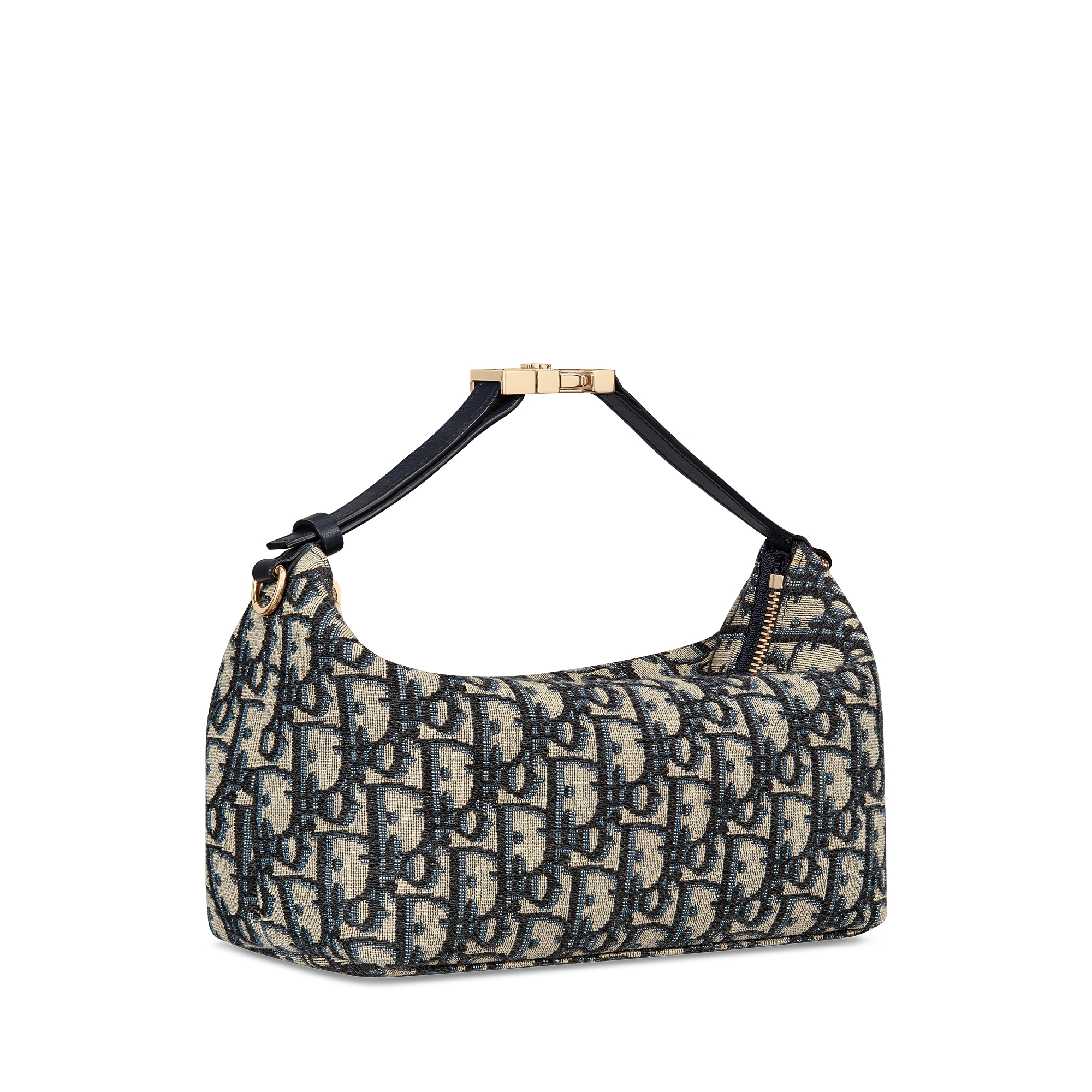 Clutch pochette DiorTravel Nomad média Jacquard Dior Oblique azul E03