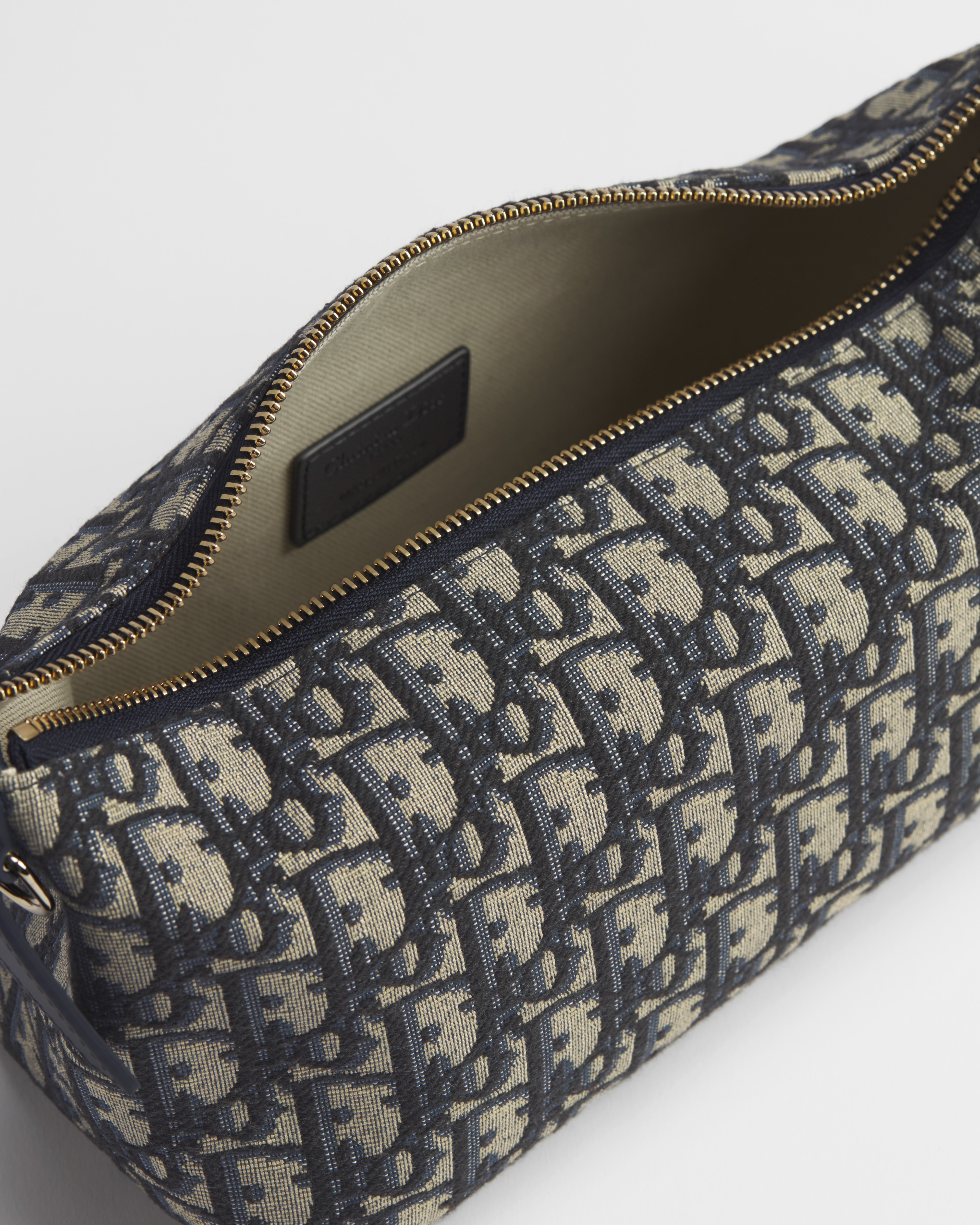 Clutch pochette DiorTravel Nomad média Jacquard Dior Oblique azul E06