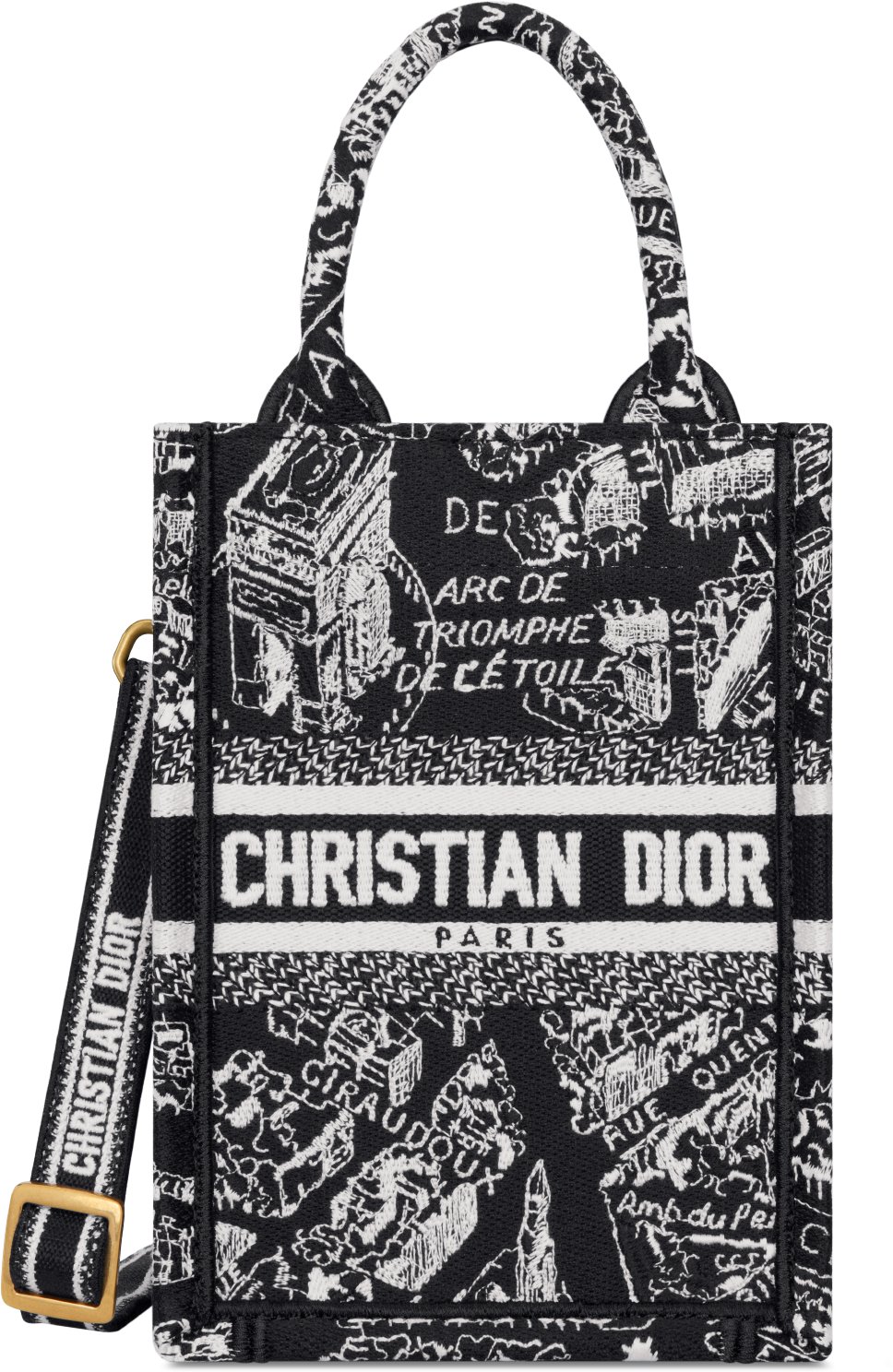 Black dior book tote top