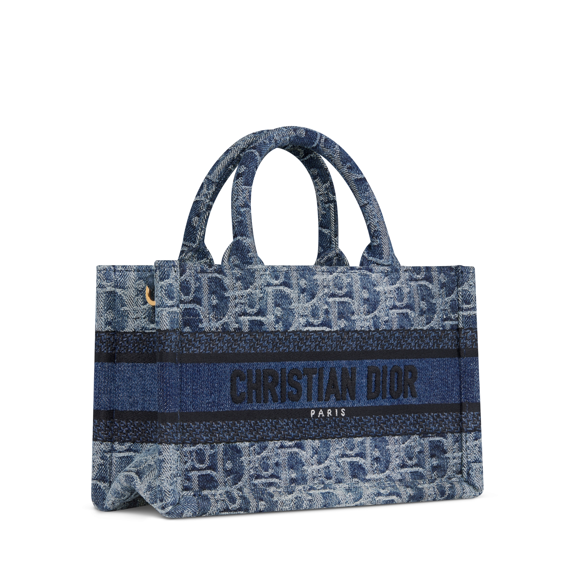 Mini Dior Book Tote Blue Denim Dior Oblique Jacquard x 13 x