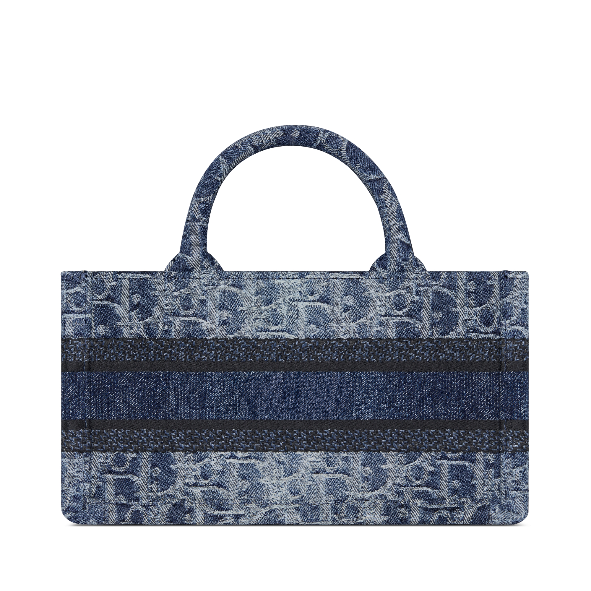Christian Dior 24 years Oblique Book Tote Medium denim Jacquard all-over pattern Tote Bag Handbag M1296ZEGC_M49E blue