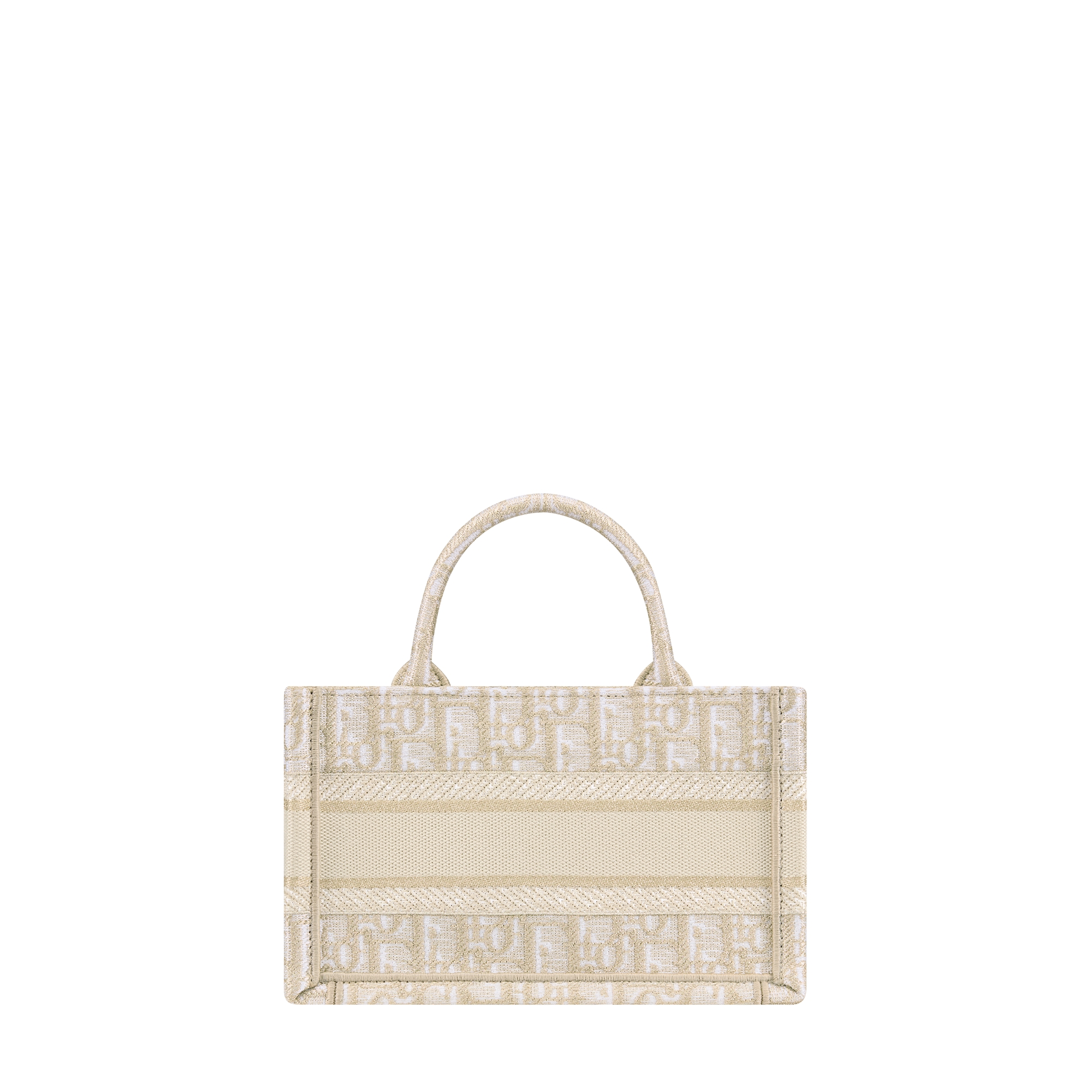 Mini Dior Book Tote Gold-Tone Dior Oblique Embroidery (21.5 x 13 x 7.5 cm) E08