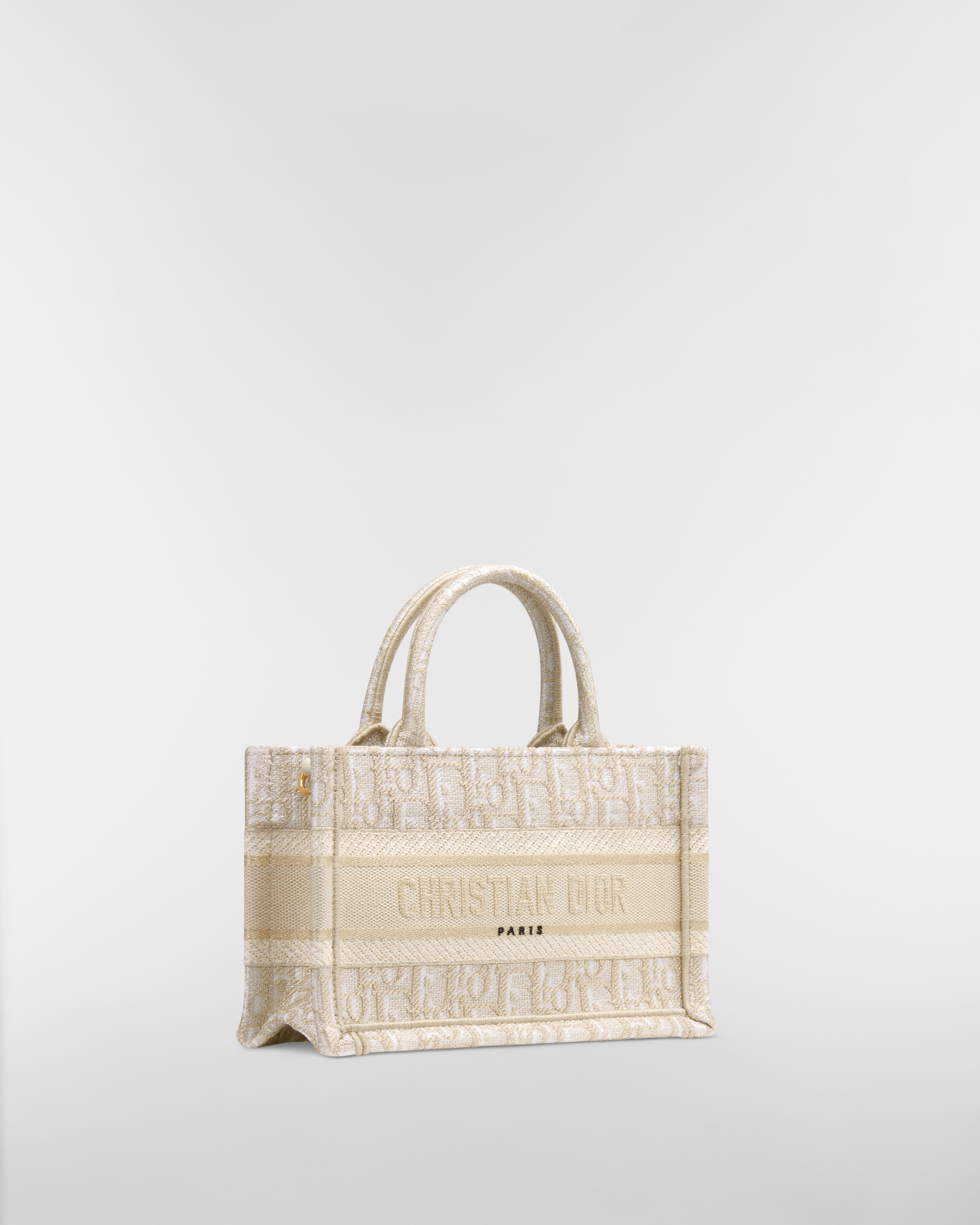 Dior Book Tote 迷你托特包 金色調 Dior Oblique 刺繡（21.5 x 13 x 7.5 公分） E03