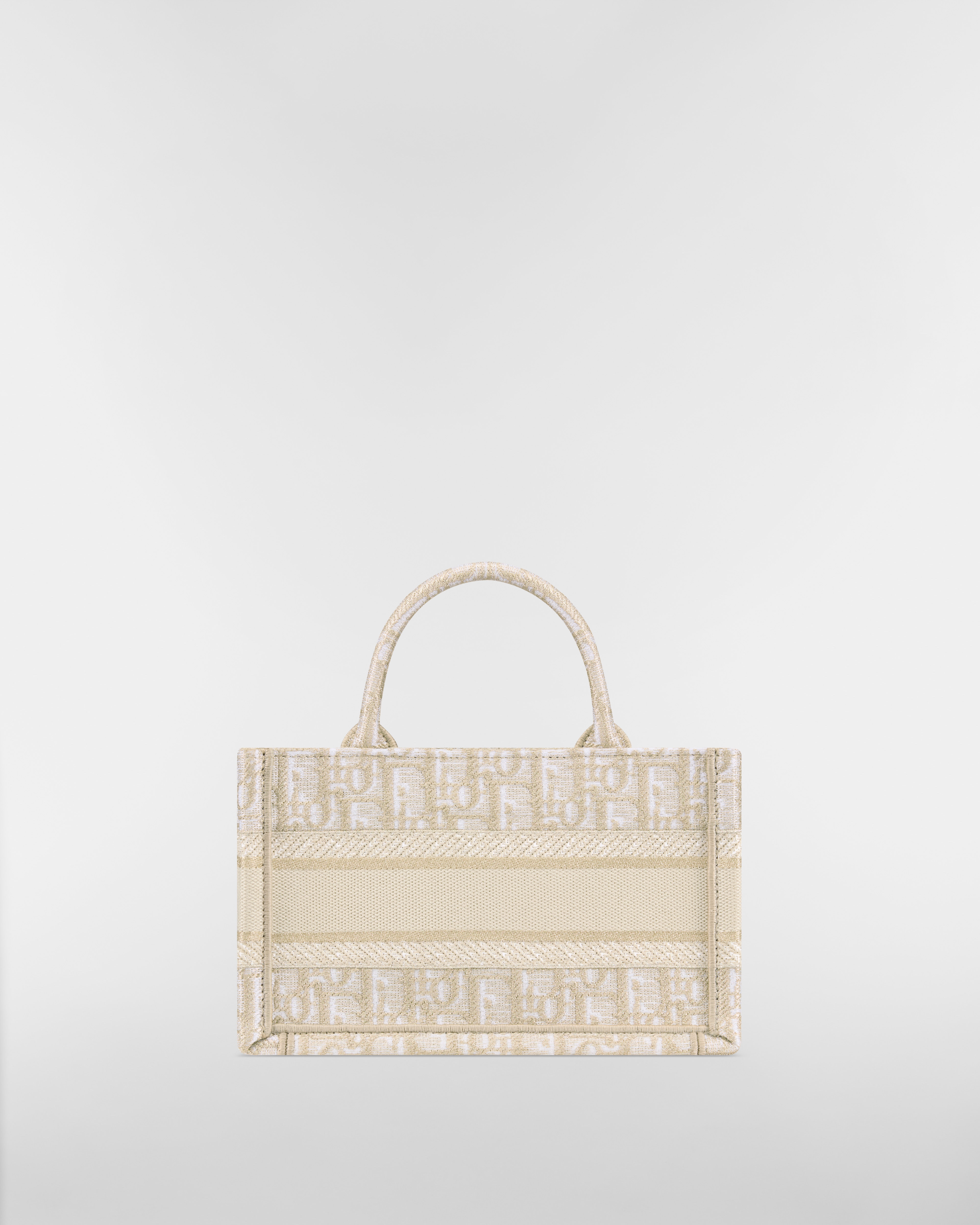 Mini Dior Book Tote Gold-Tone Dior Oblique Embroidery (21.5 x 13 x 7.5 cm) E08