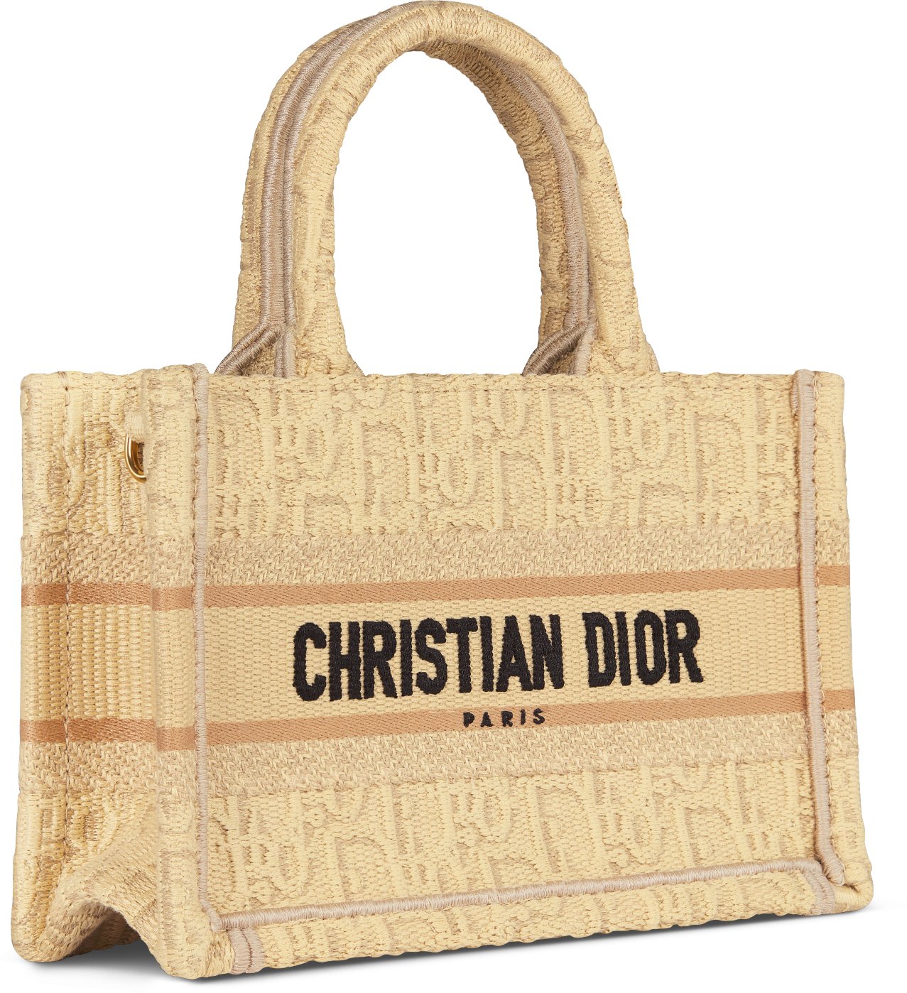 DIOR | Dior Book Tote バッグ ミニ ディオール オブリーク ラフィア (21.5 x 13 x 7.5 cm)