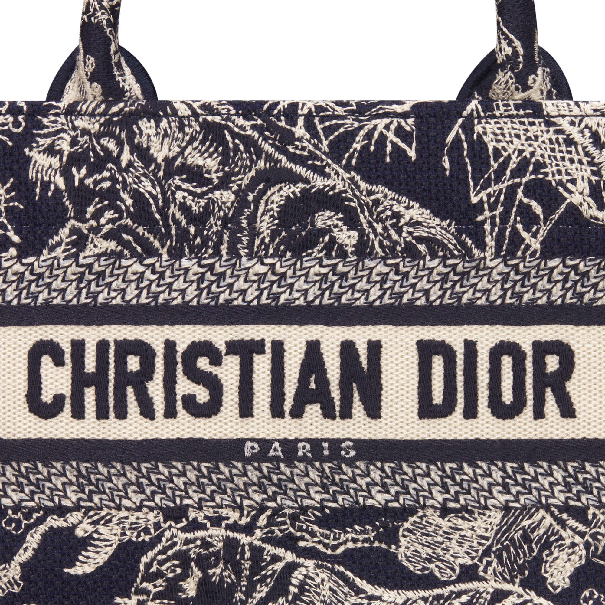 Mini Dior Book Tote Blue Toile de Jouy Reverse Embroidery (21.5 x 13 x 7.5 cm) E09