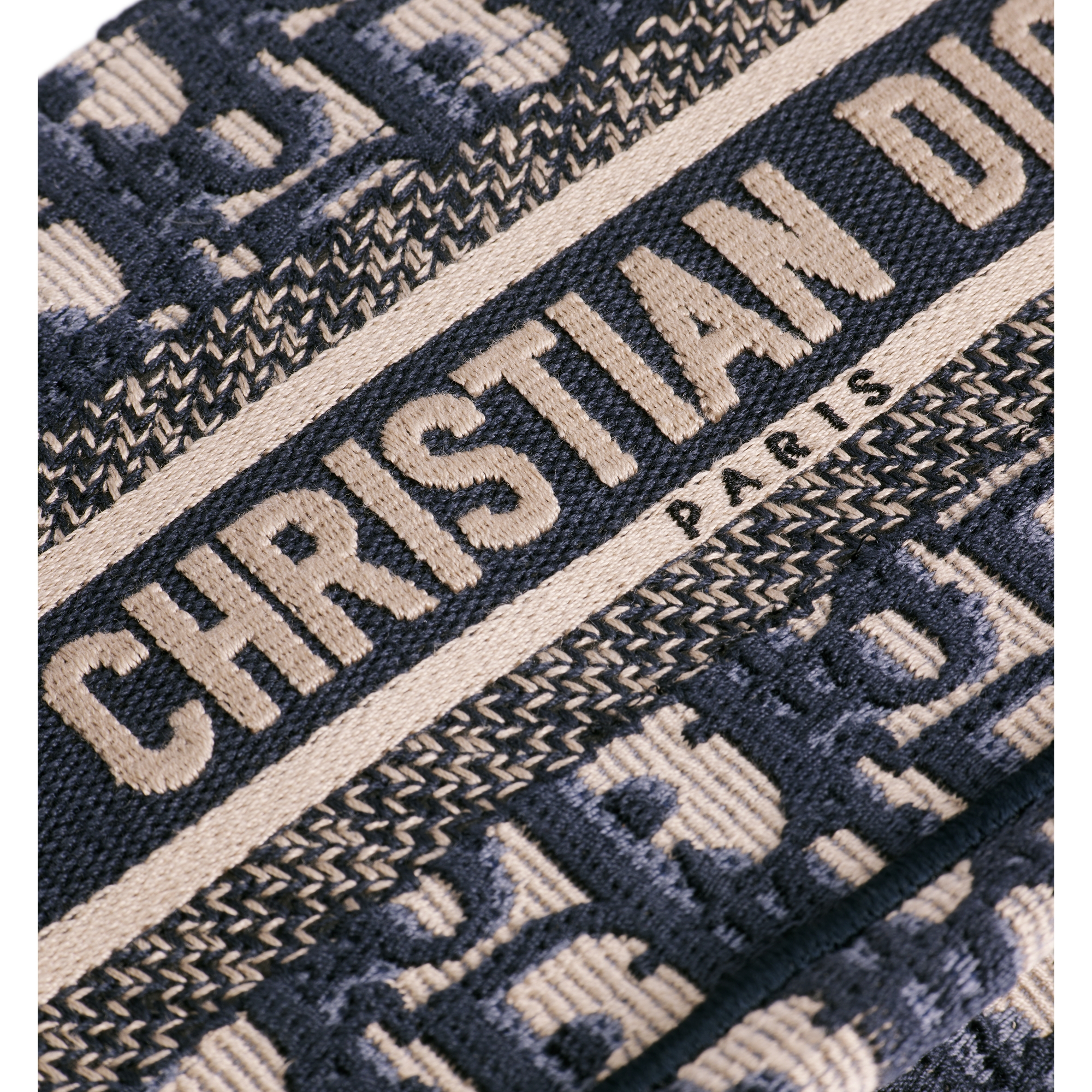 Mini Dior Book Tote Blue Dior Oblique Embroidery (21.5 x 13 x 7.5 cm) E09