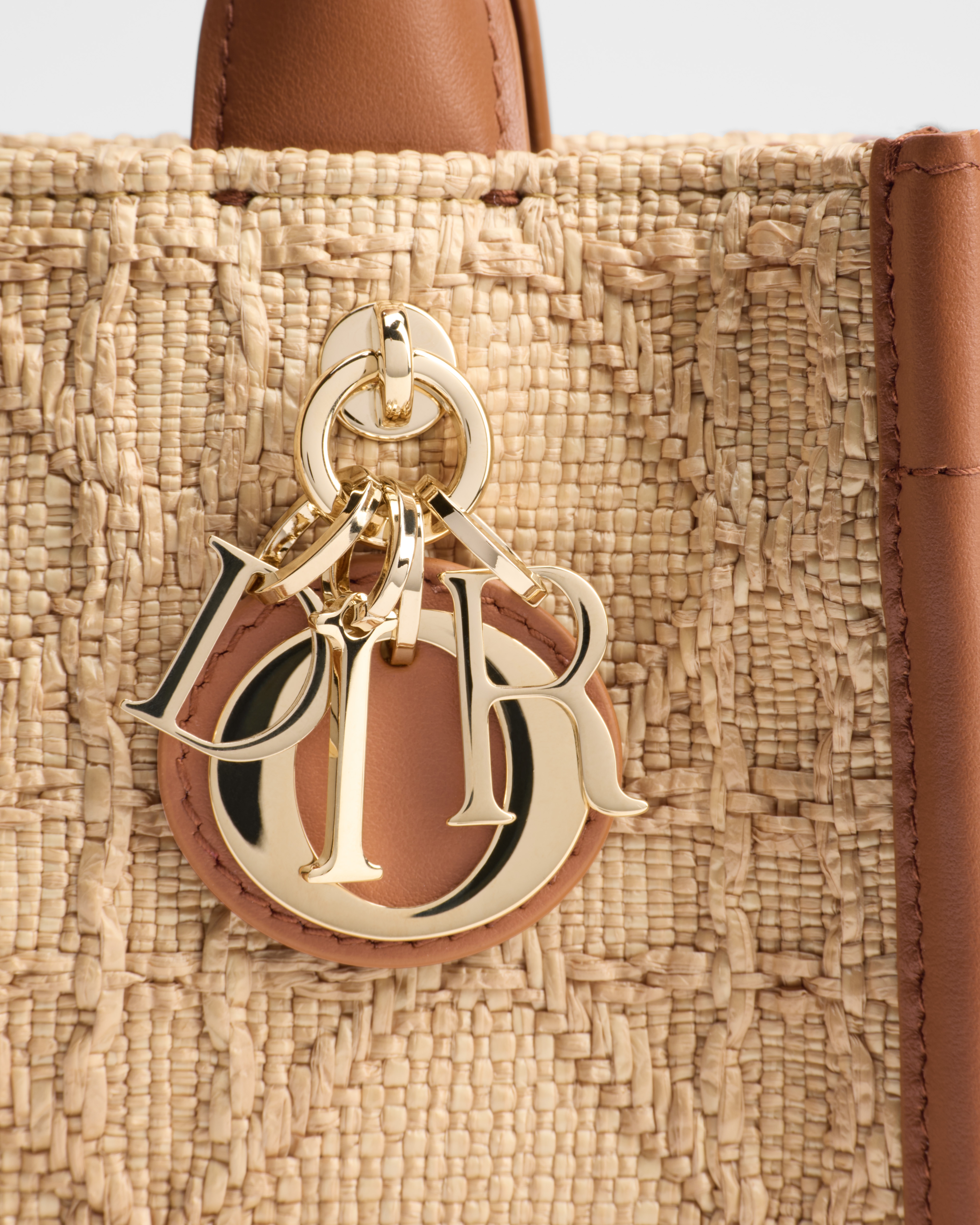 Dior Book Tote mini Rafia Cannage beige (21,5 x 13 x 7,5 cm) E09