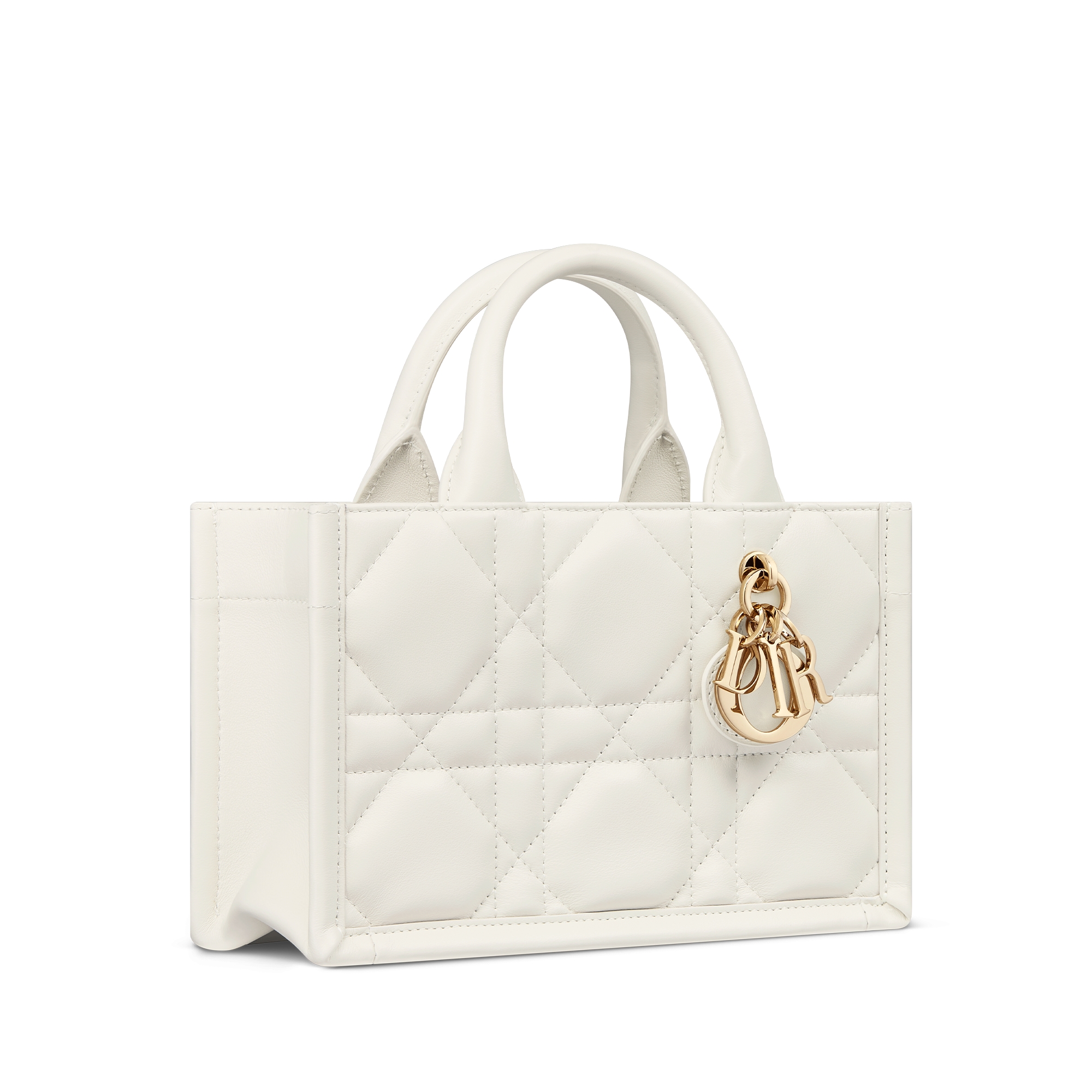 Mini Dior Book Tote Latte Macrocannage Calfskin (21.5 x 13 x 7.5 cm) E03