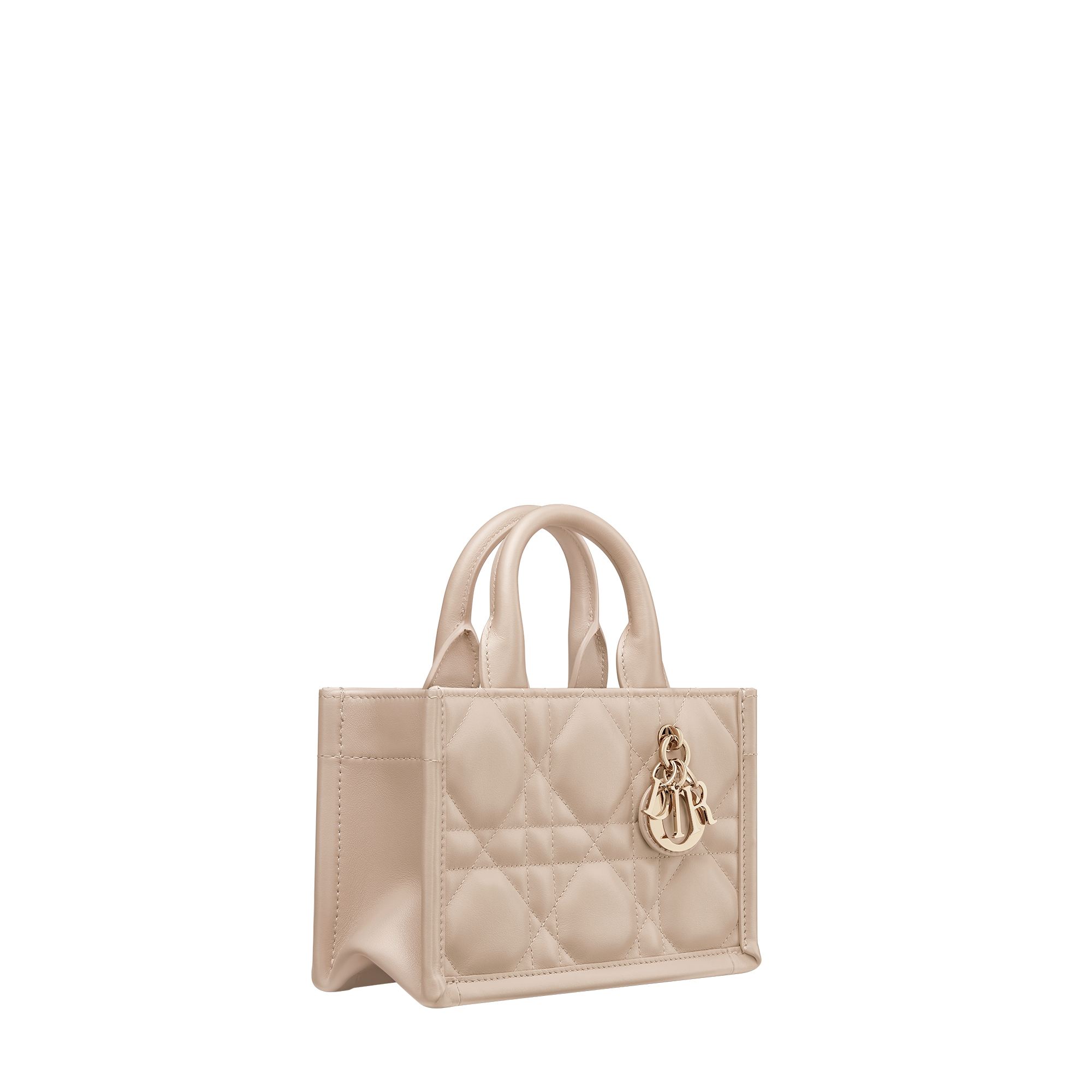 Mini Dior Book Tote Powder Beige Macrocannage Calfskin (21.5 x 13 x 7.5 cm) E03