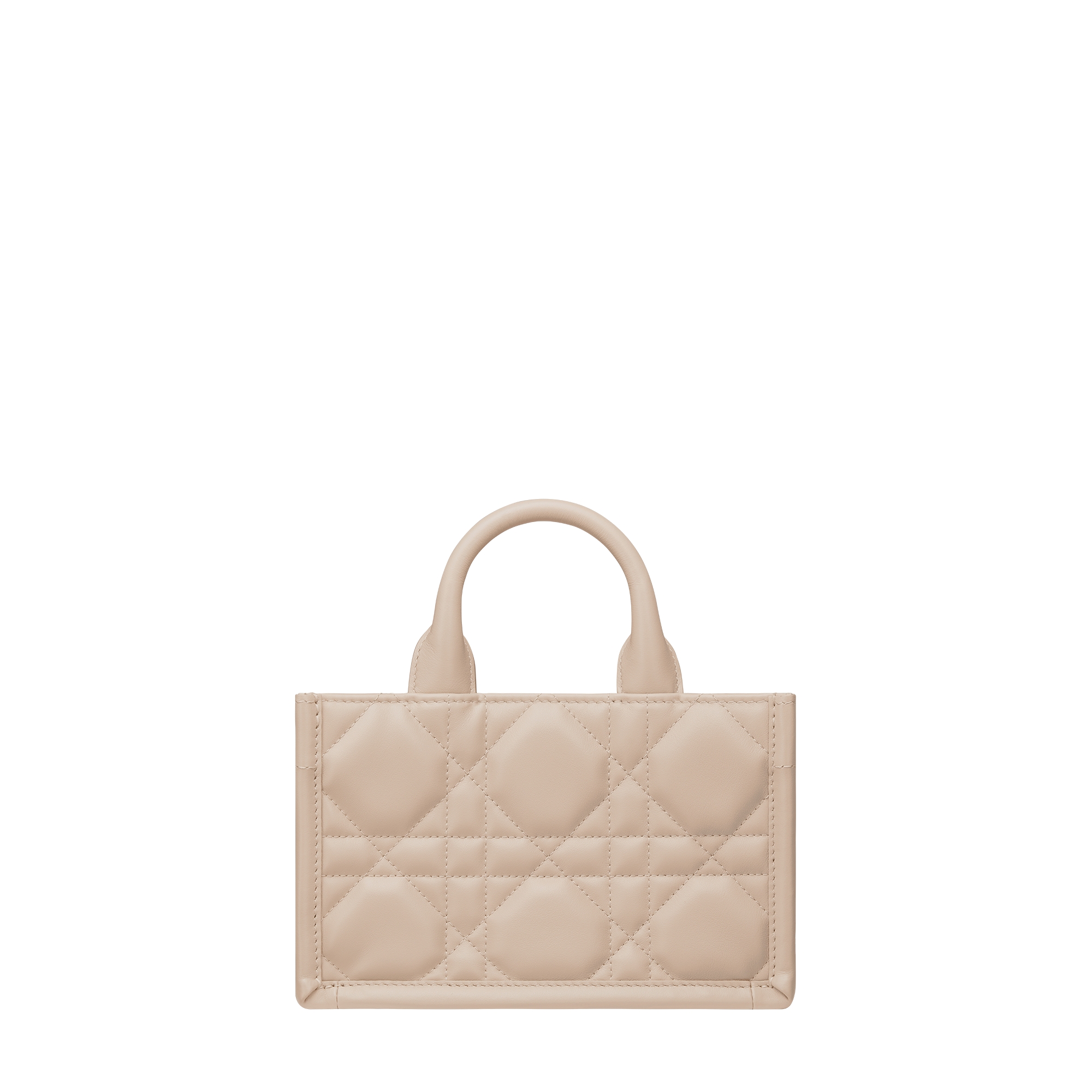 Mini Dior Book Tote Powder Beige Macrocannage Calfskin (21.5 x 13 x 7.5 cm) E08