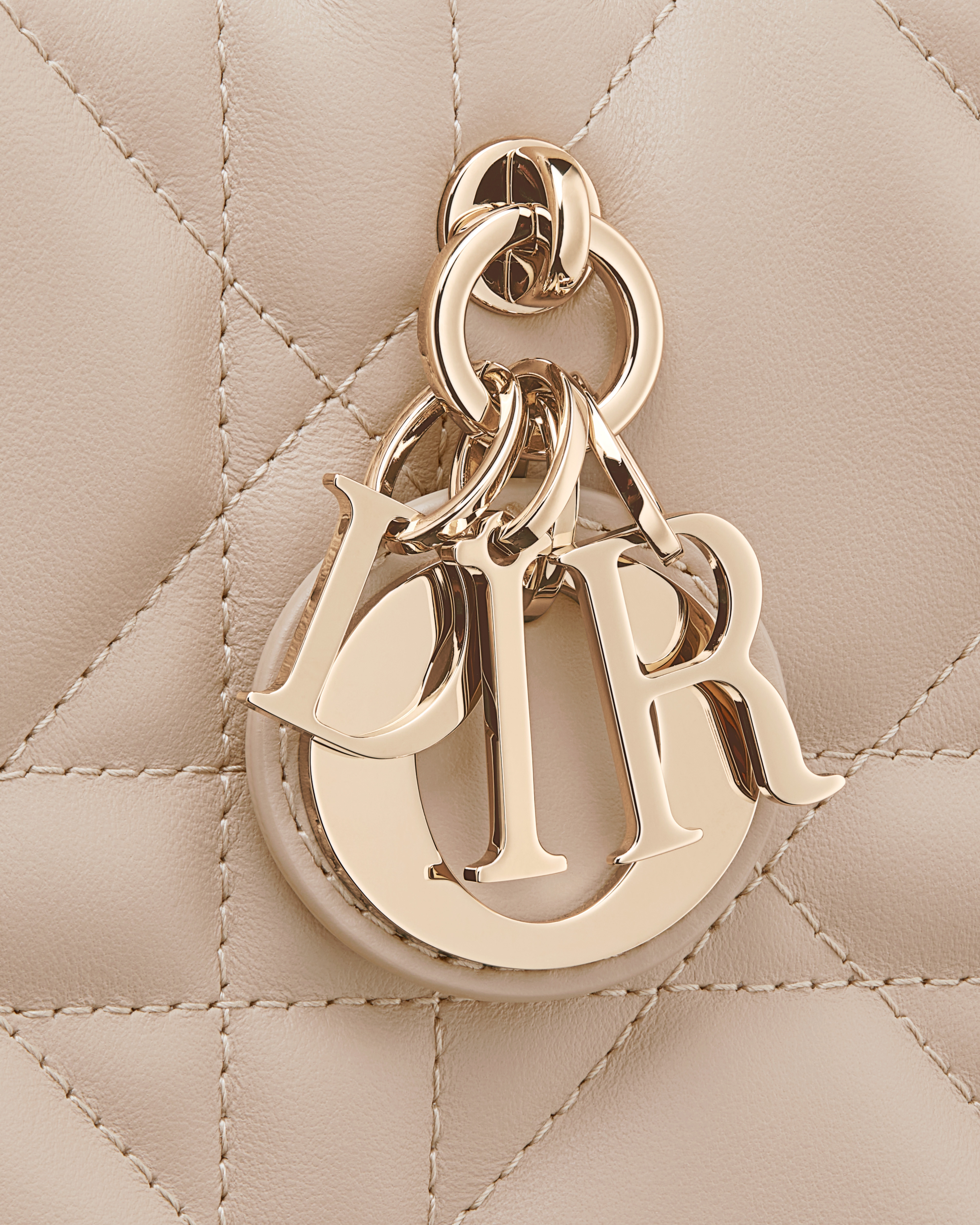 Borsa mini Dior Book Tote Pelle di vitello Macrocannage beige tenue (21,5 x 13 x 7,5 cm) E09