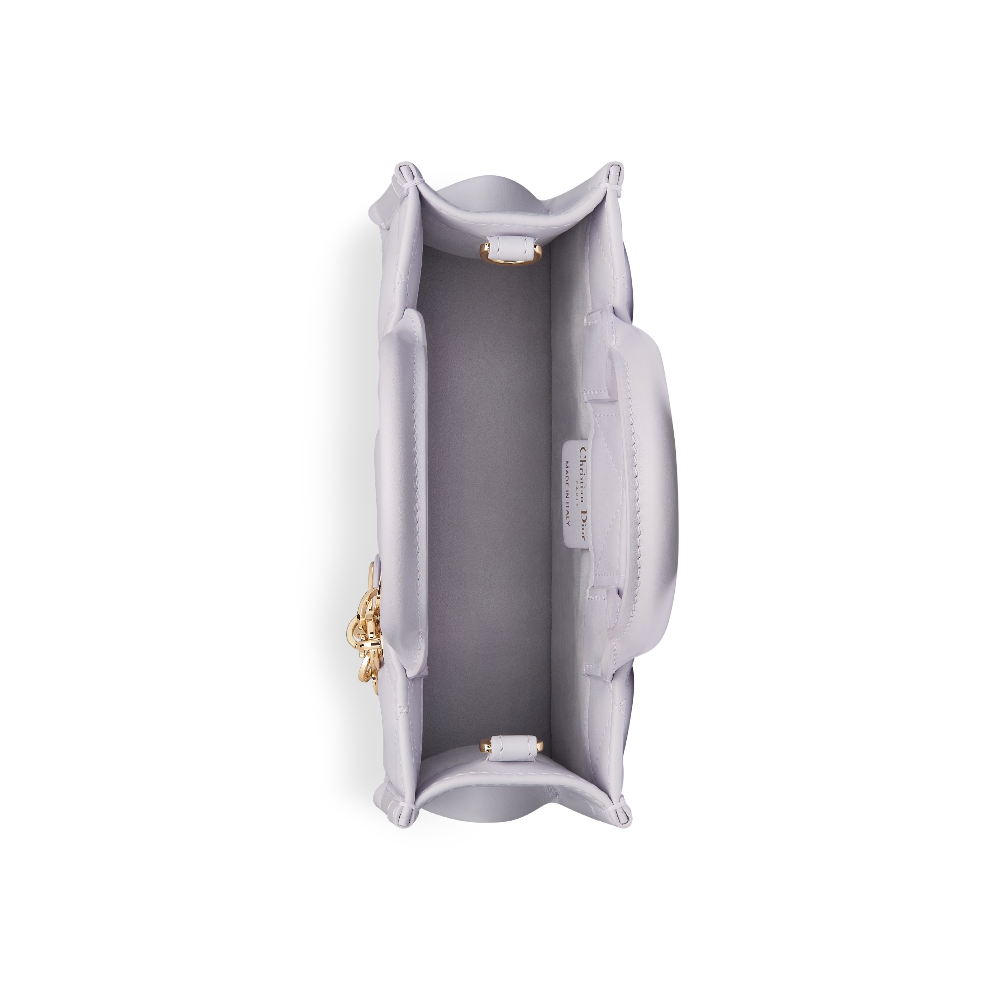 Mini Dior Book Tote Lilac Macrocannage Calfskin (21.5 x 13 x 7.5 cm) E06