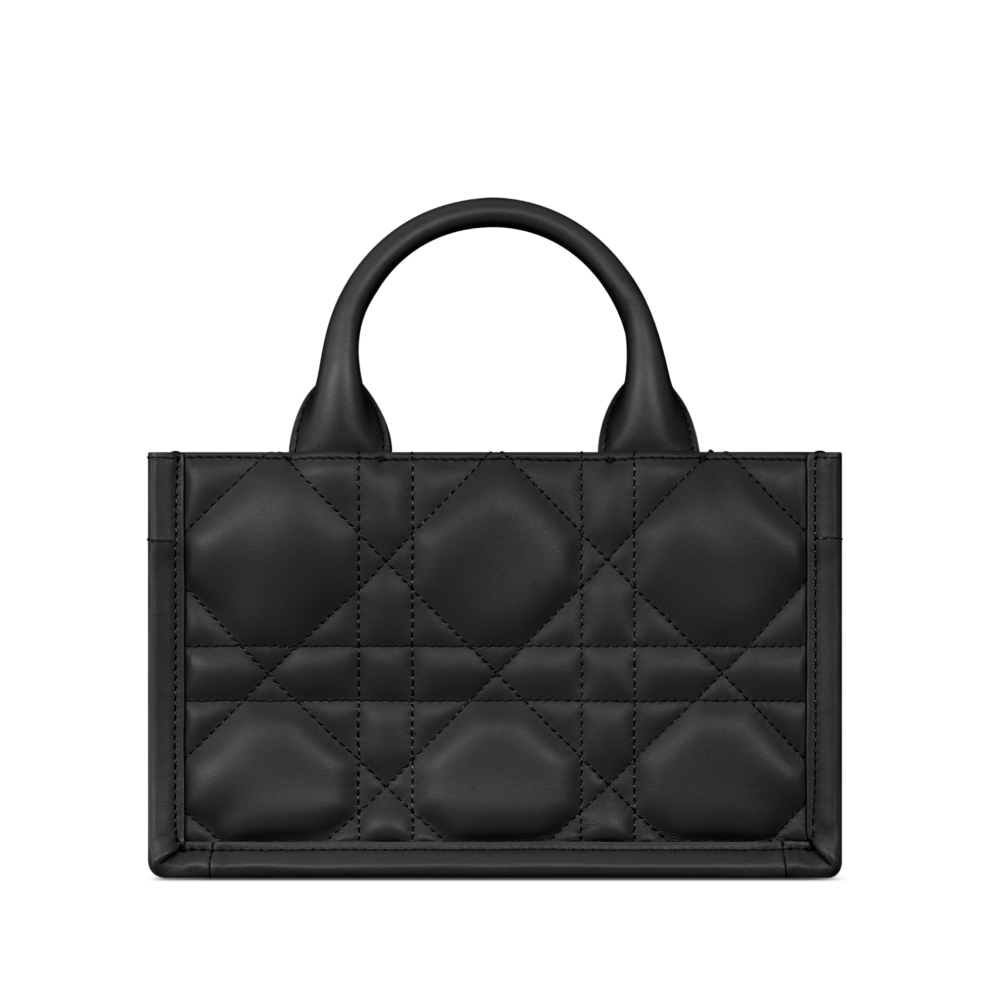 Mini Dior Book Tote Black Macrocannage Calfskin (21.5 x 13 x 7.5 cm) E08