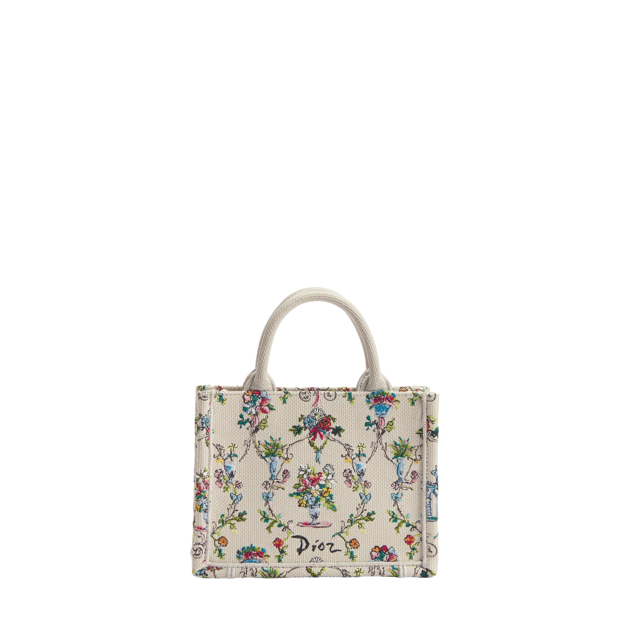 Dioriviera Mini Dior Book Tote with Strap Multicolor Dior
