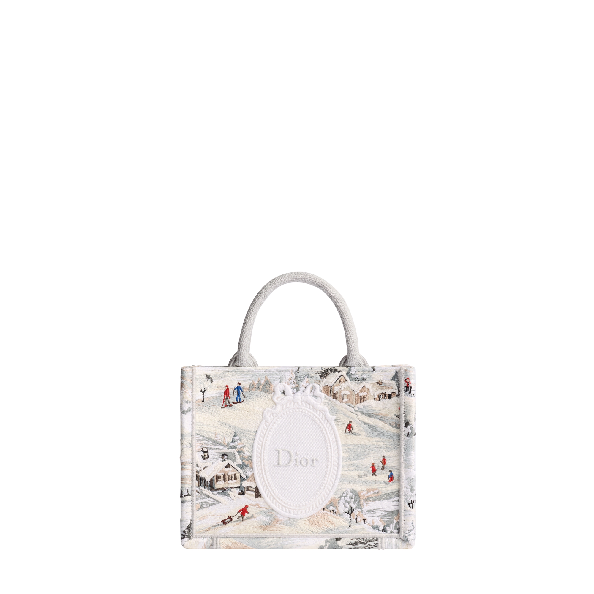 DiorAlps Mini Dior Book Tote with Strap Multicolor Dior d'Hiver