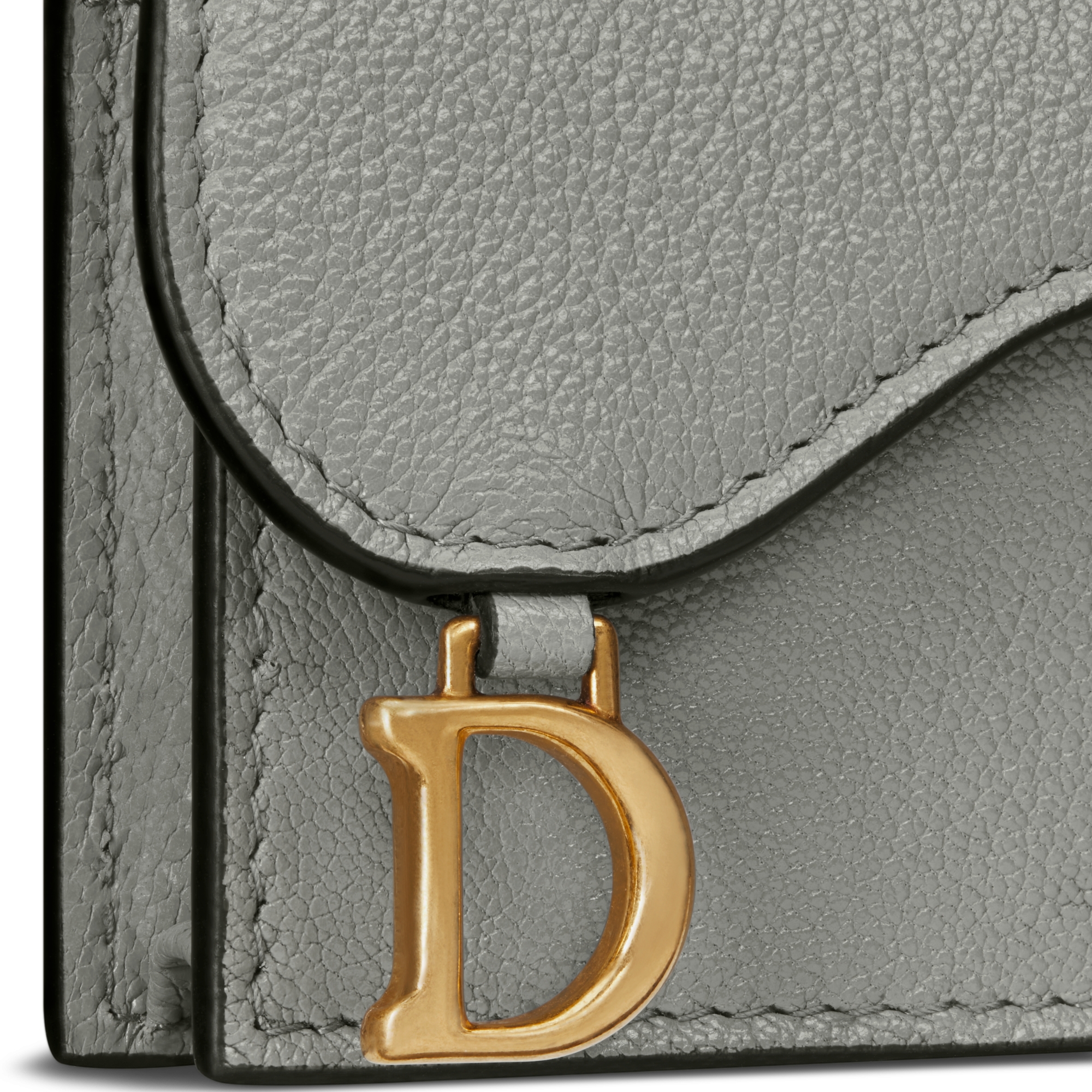 Saddle Bloom 卡夾 石灰色山羊皮 E09