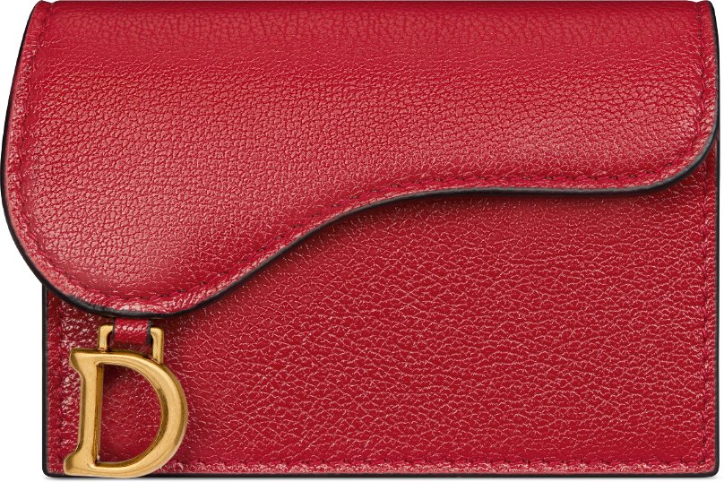 Dior saddle calfskin card holder shop