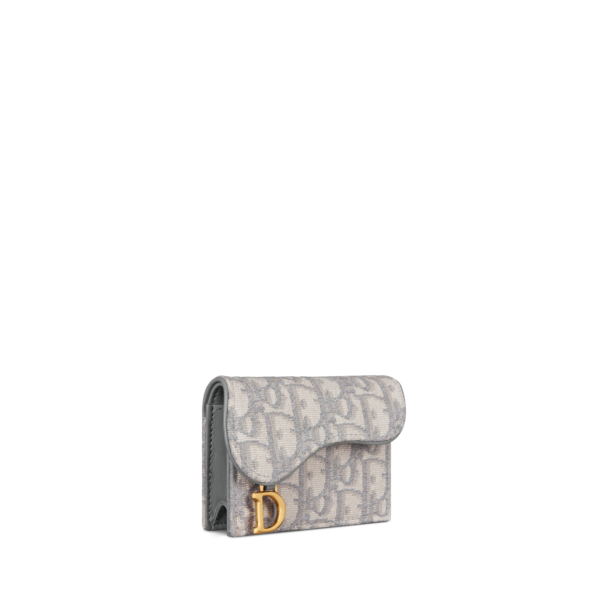 Saddle Bloom-kaarthouder Grijze Dior Oblique-jacquard E03