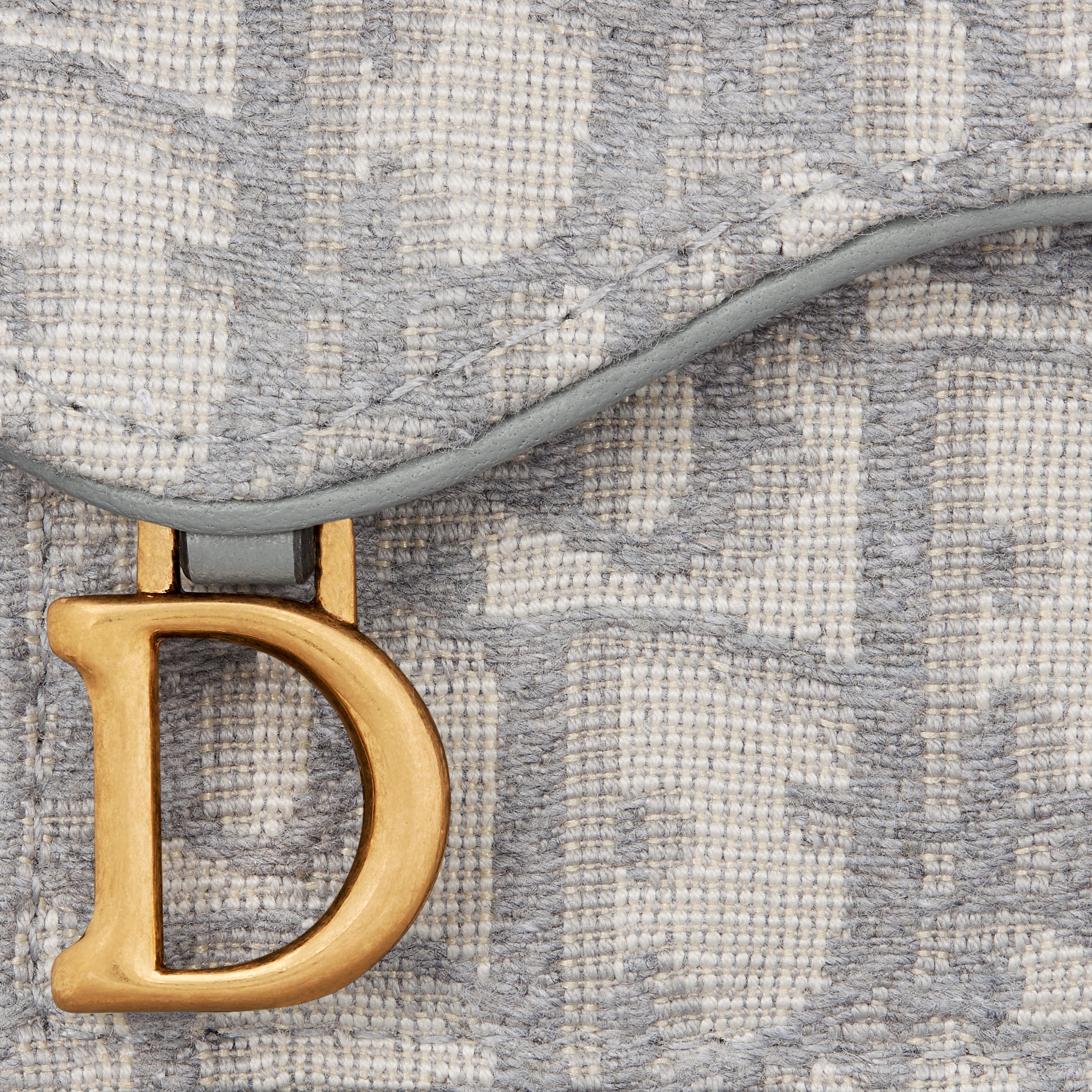 Saddle Bloom-kaarthouder Grijze Dior Oblique-jacquard E09