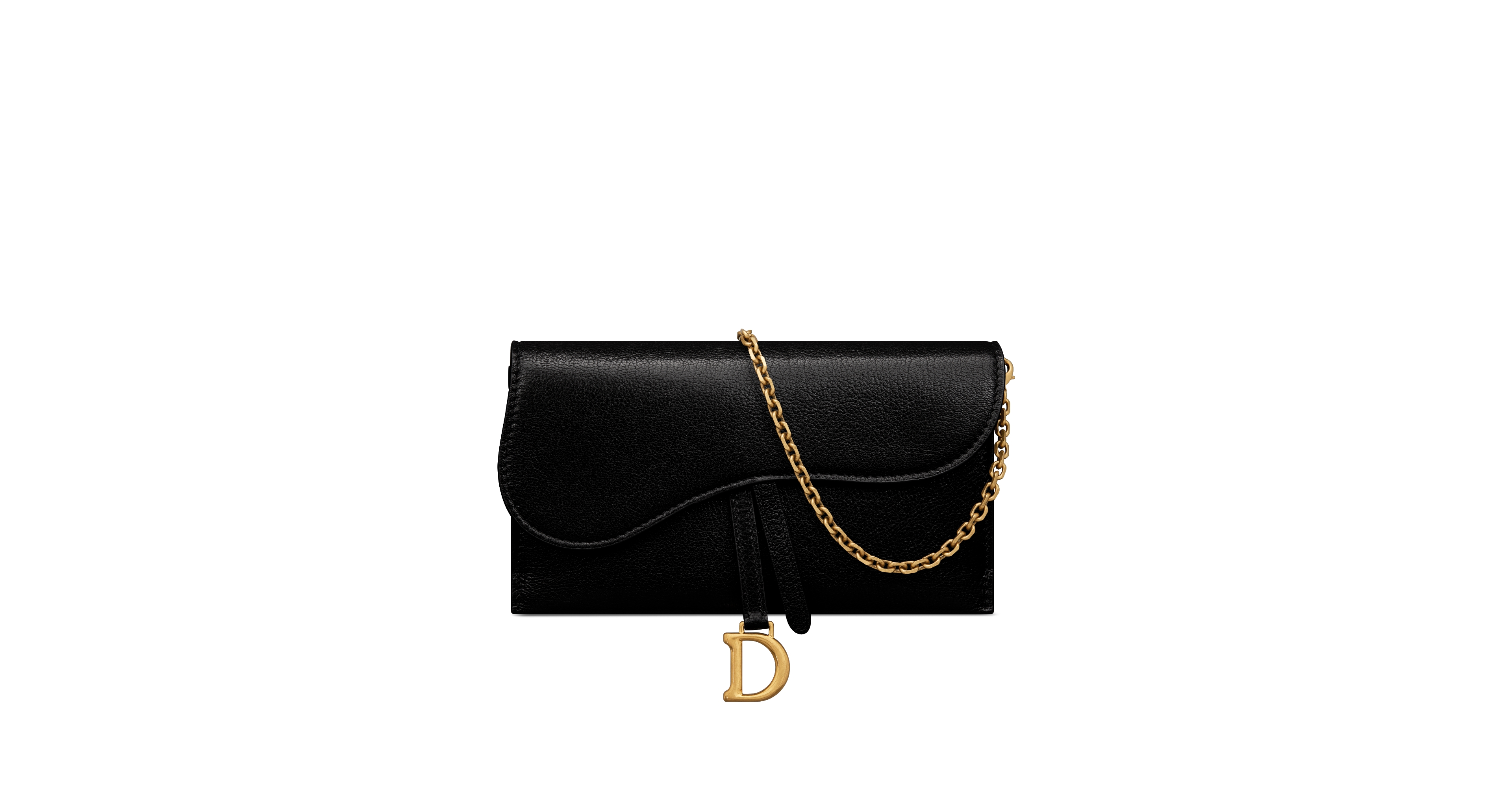 Saddle Long Wallet with Chain