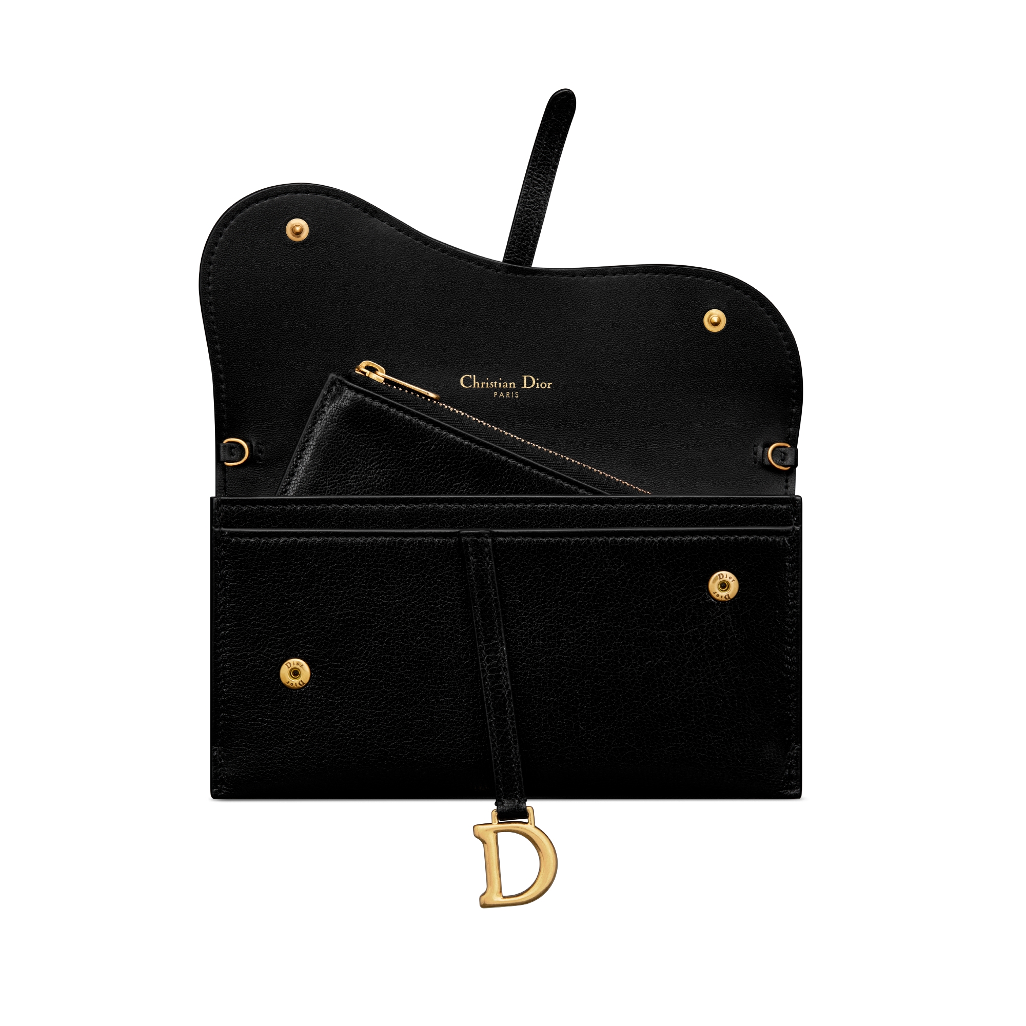 Saddle Long Wallet with Chain