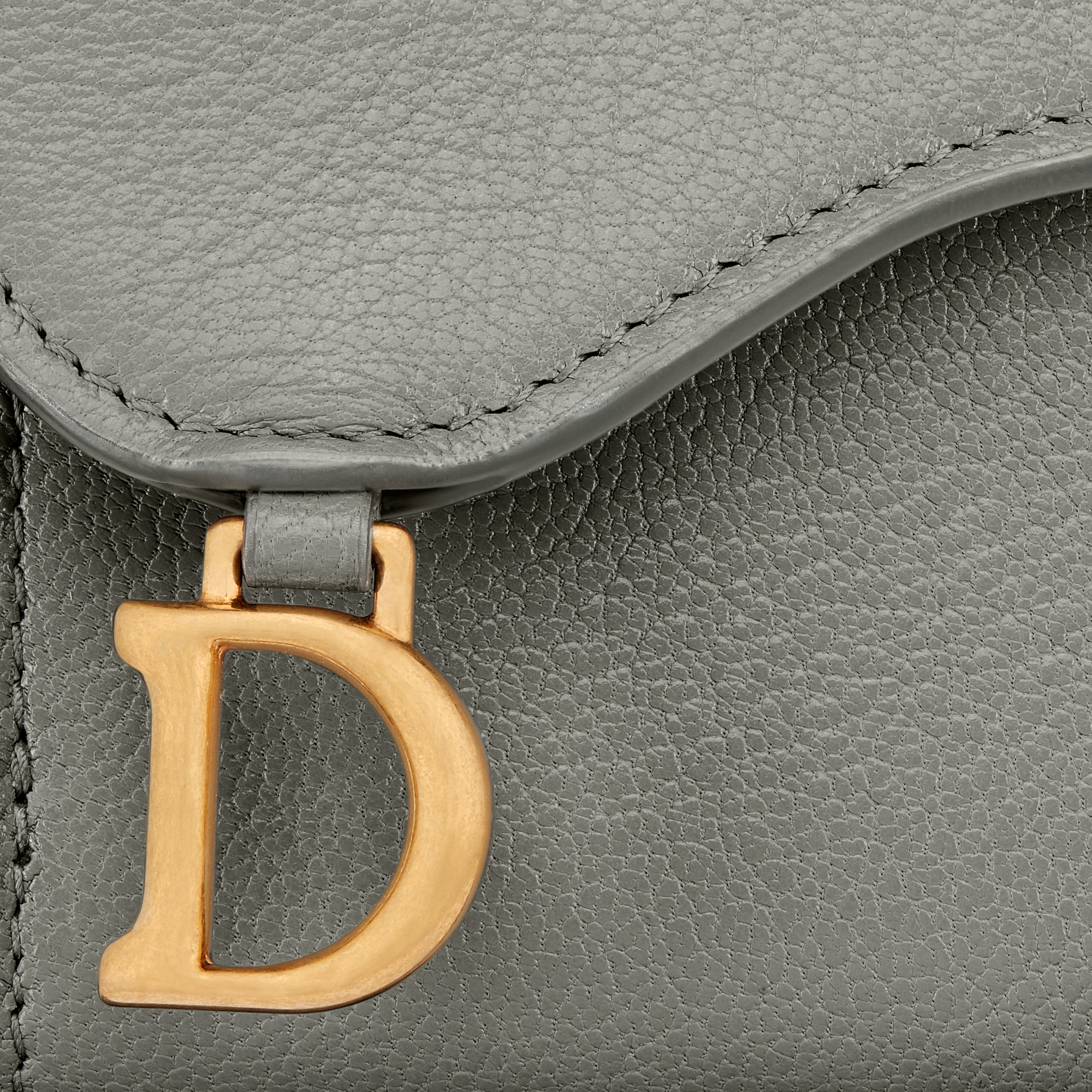 Saddle Lotus 銀包 石灰色山羊皮 E09