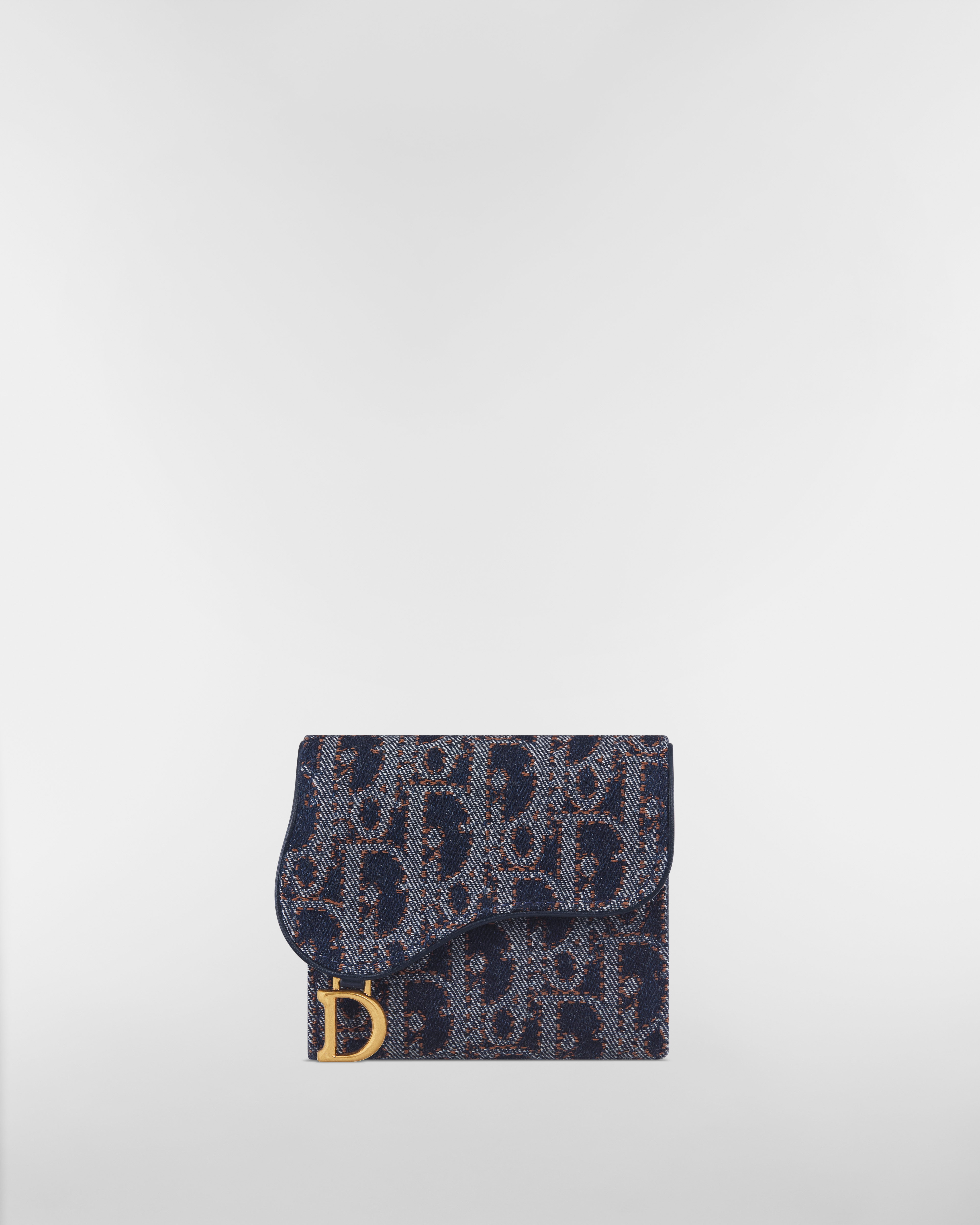 Saddle Lotus ウォレット ディオール オブリーク デニム E01