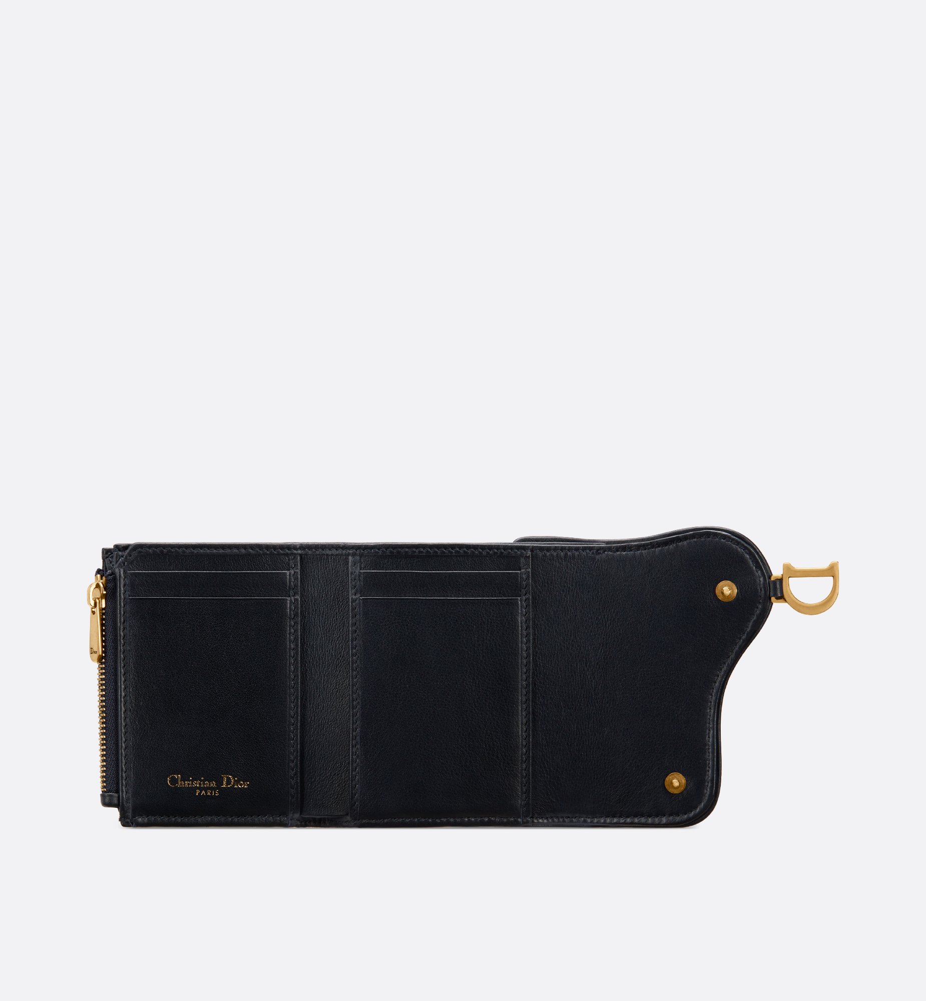 Saddle Lotus Wallet Blue Dior Oblique Jacquard | DIOR Saddle Lotus Wallet Blue Dior Oblique Jacquard | DIOR