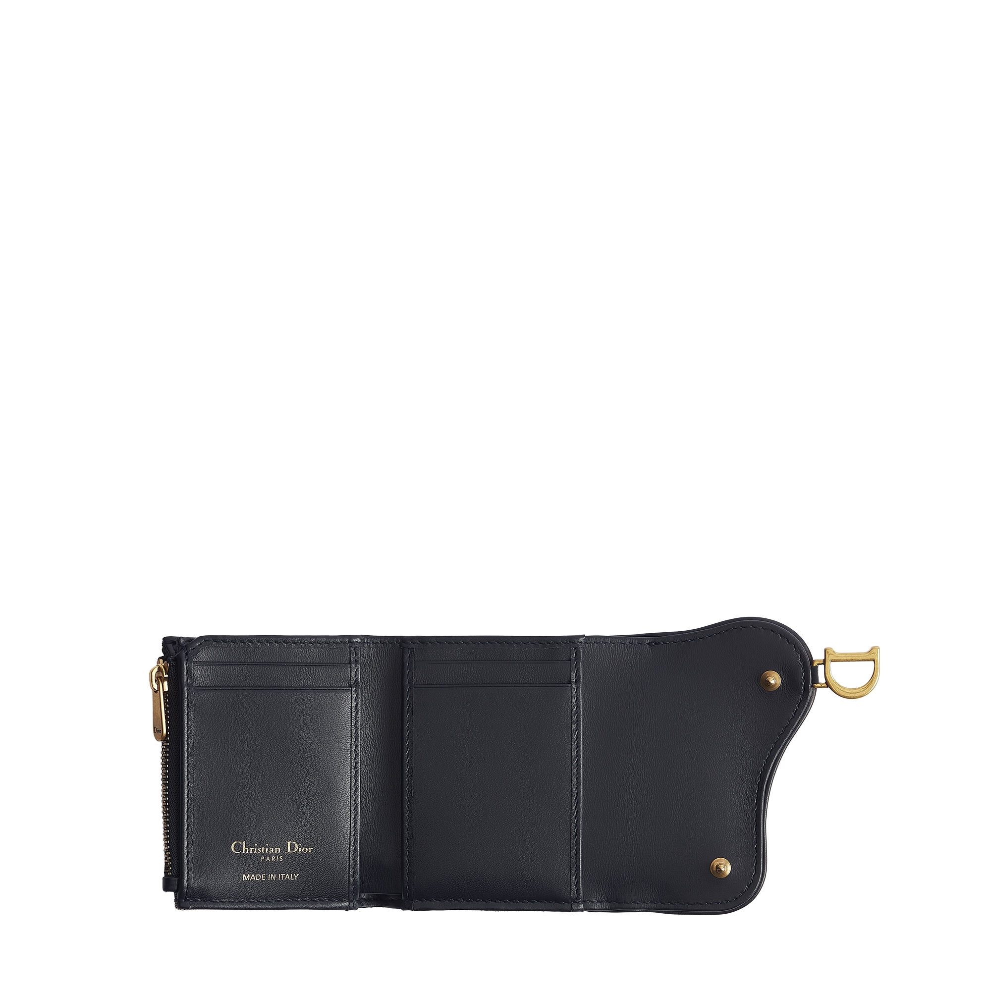 Saddle Lotus Wallet Blue Dior Oblique Jacquard E07