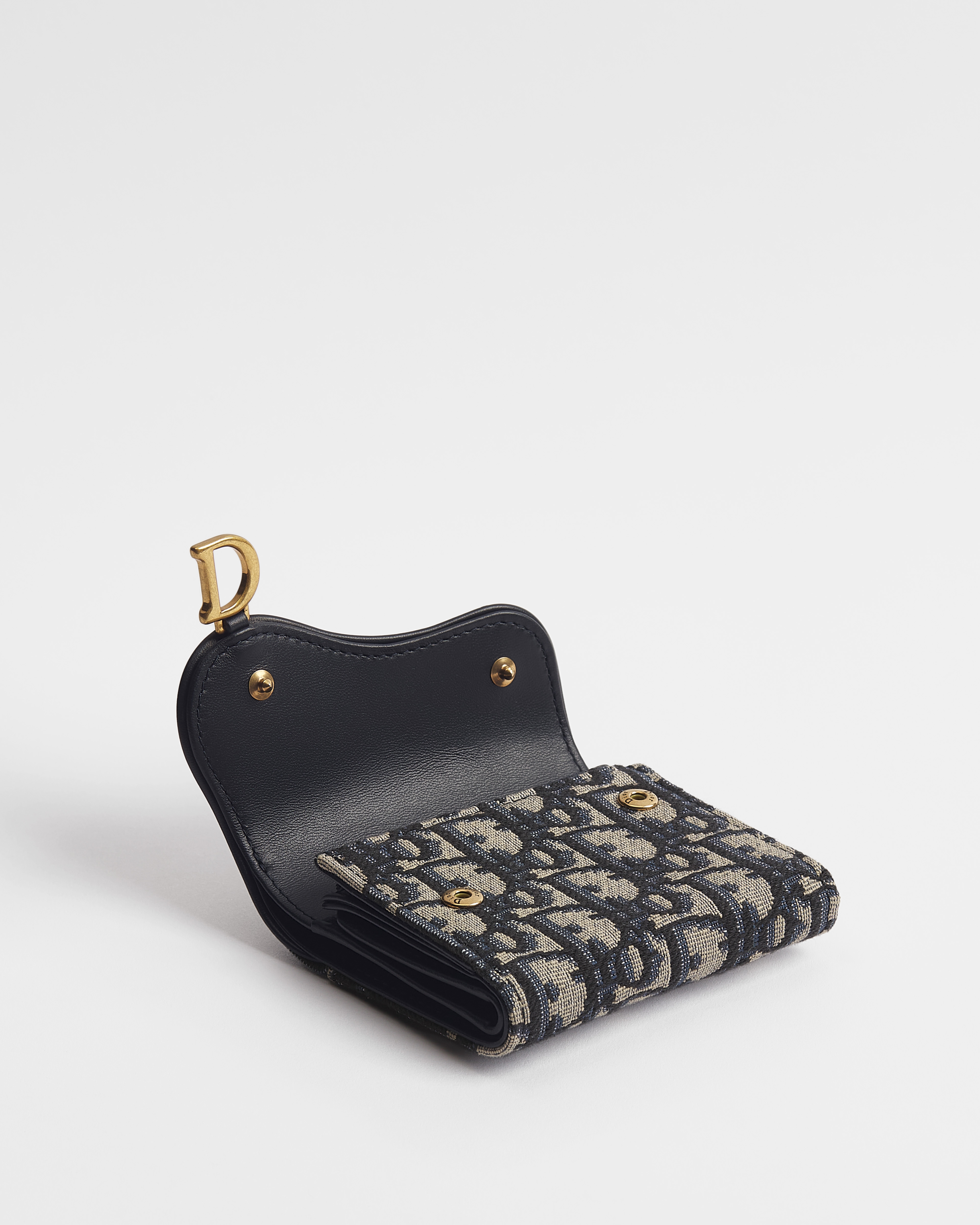 Saddle Lotus ウォレット ディオール オブリーク ジャカード E06