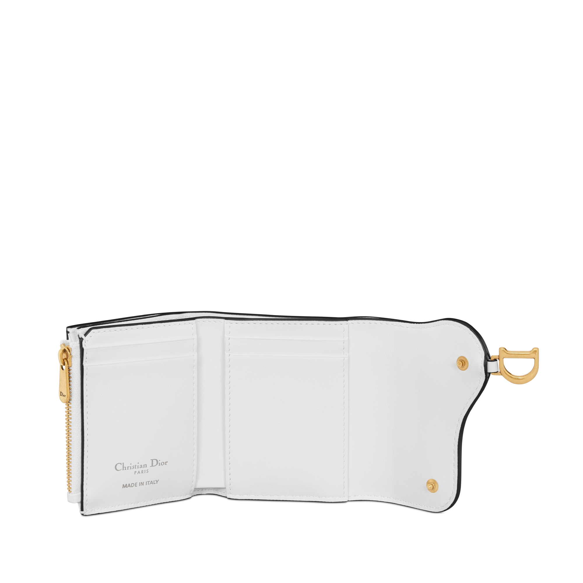 Dior Saddle Lotus ウォレット Saddle Lotus Wallet Black Goatskin | DIOR