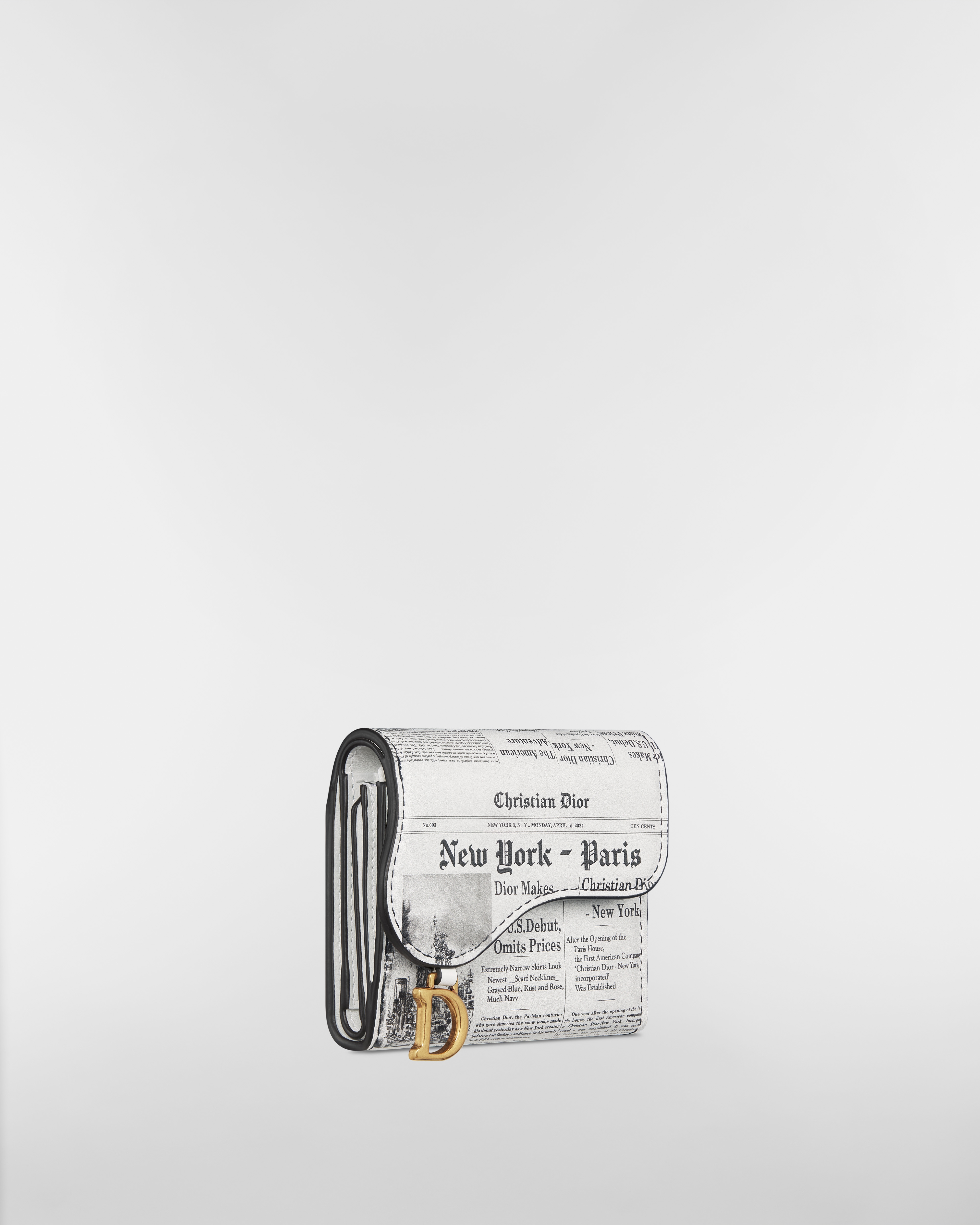 Saddle Lotus ウォレット Newspaper カーフスキン E03