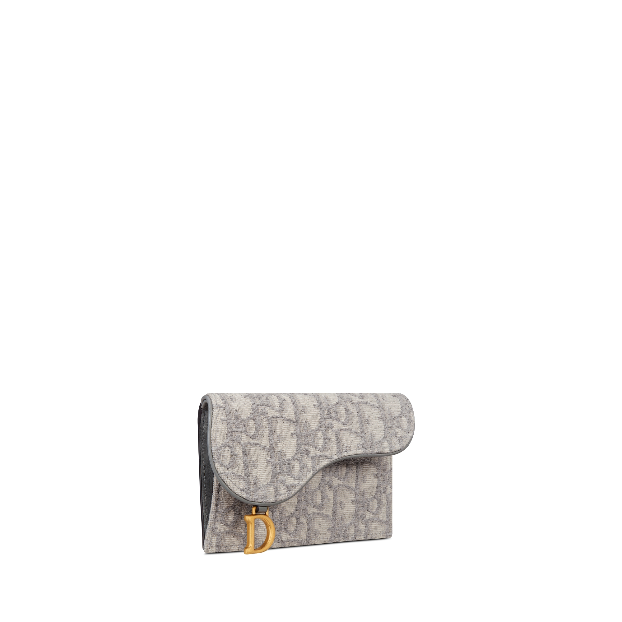 Saddle Cosmos Zipped Card Holder Gray Dior Oblique Jacquard | DIOR