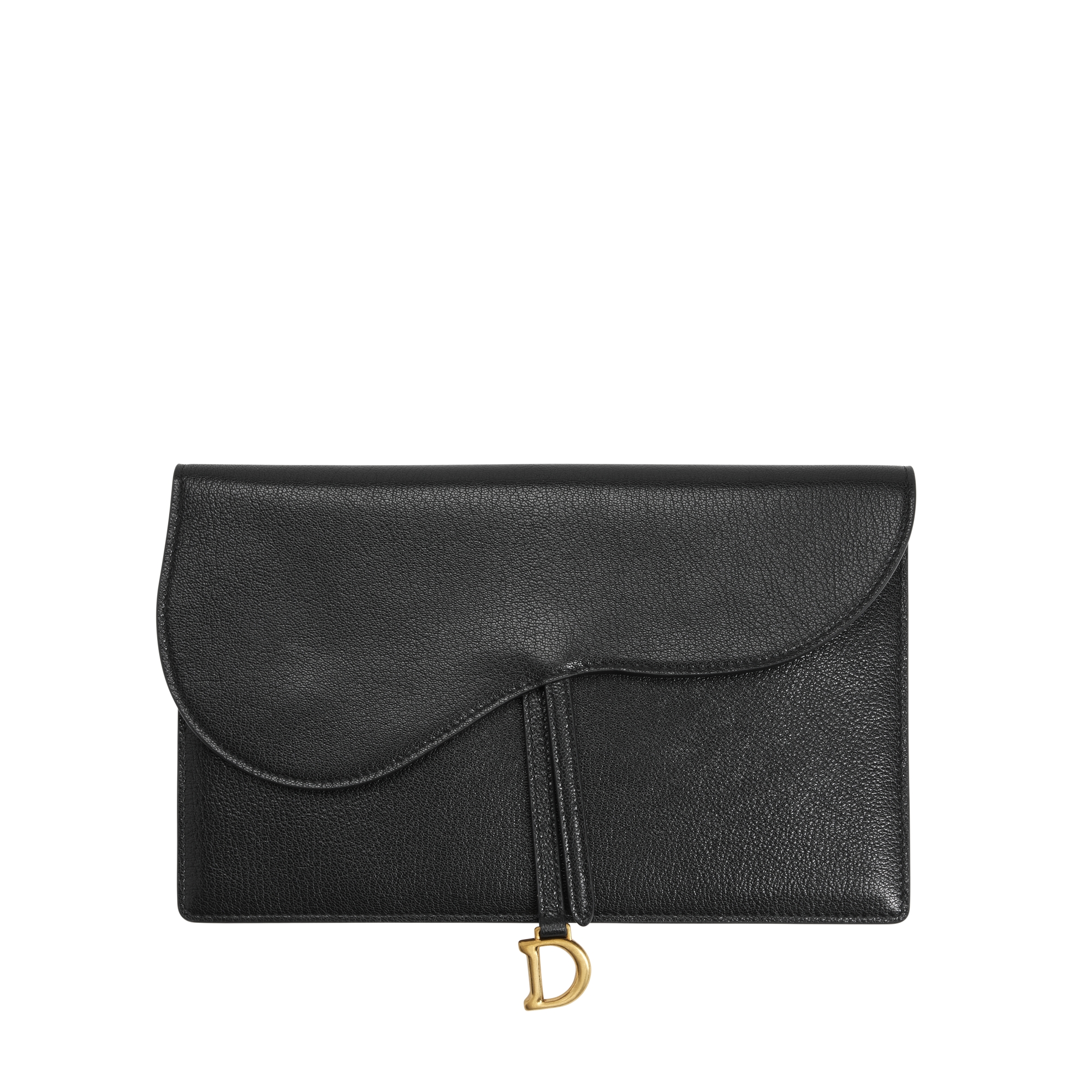 Saddle Pouch Black Goatskin E01
