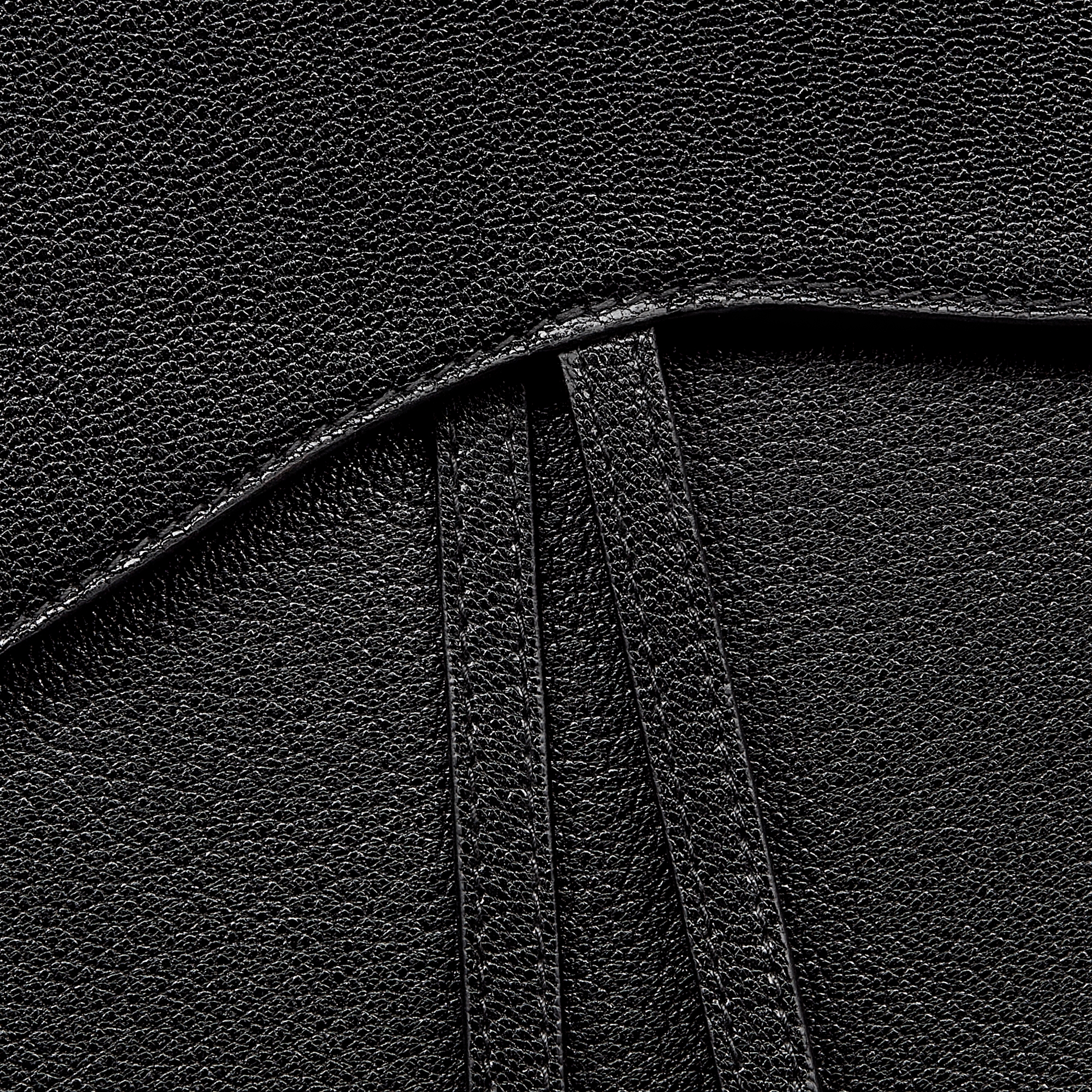 Saddle Pouch Black Goatskin E09