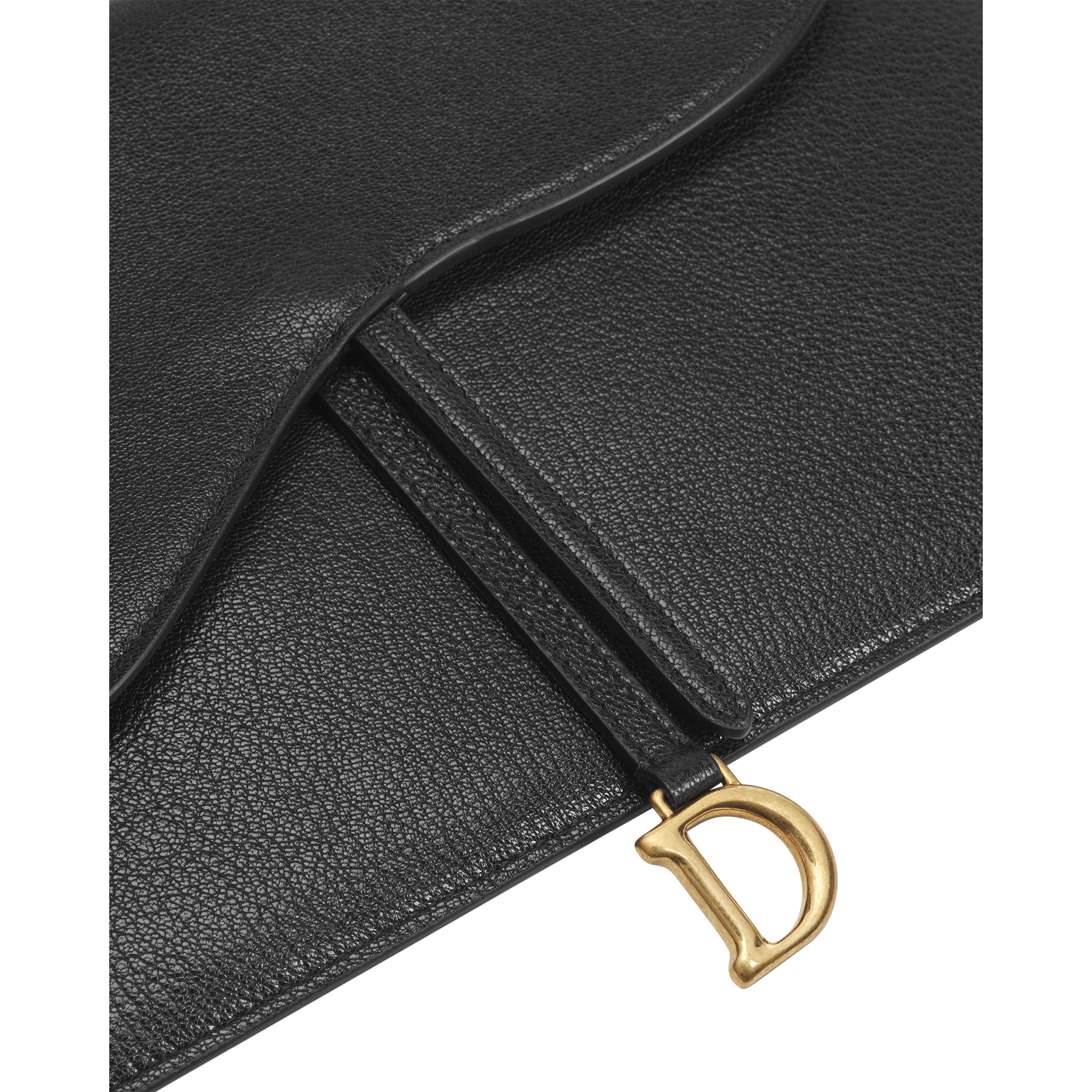 Saddle Pouch Black Goatskin E09