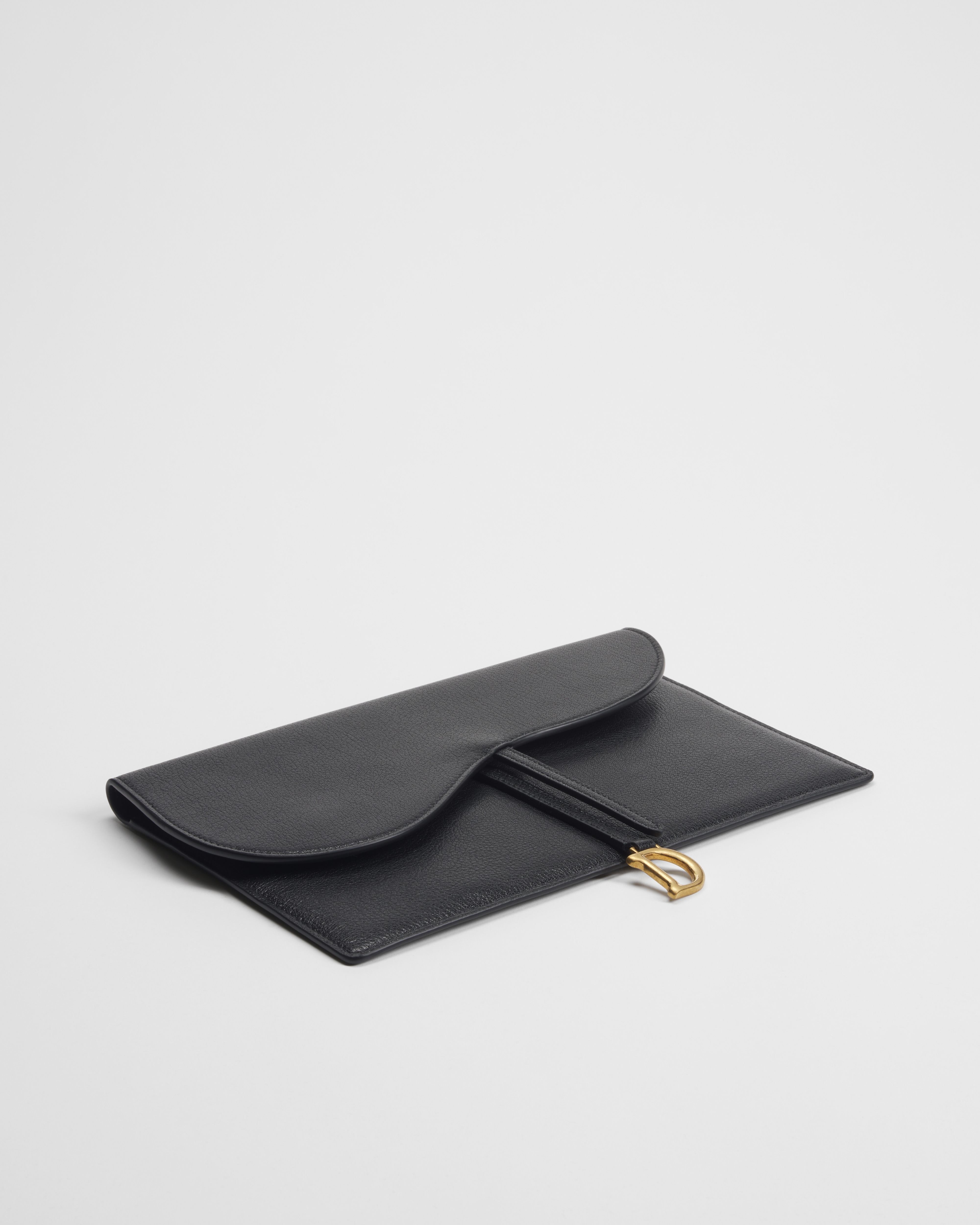 Saddle Pouch Ziegenleder in Schwarz E03