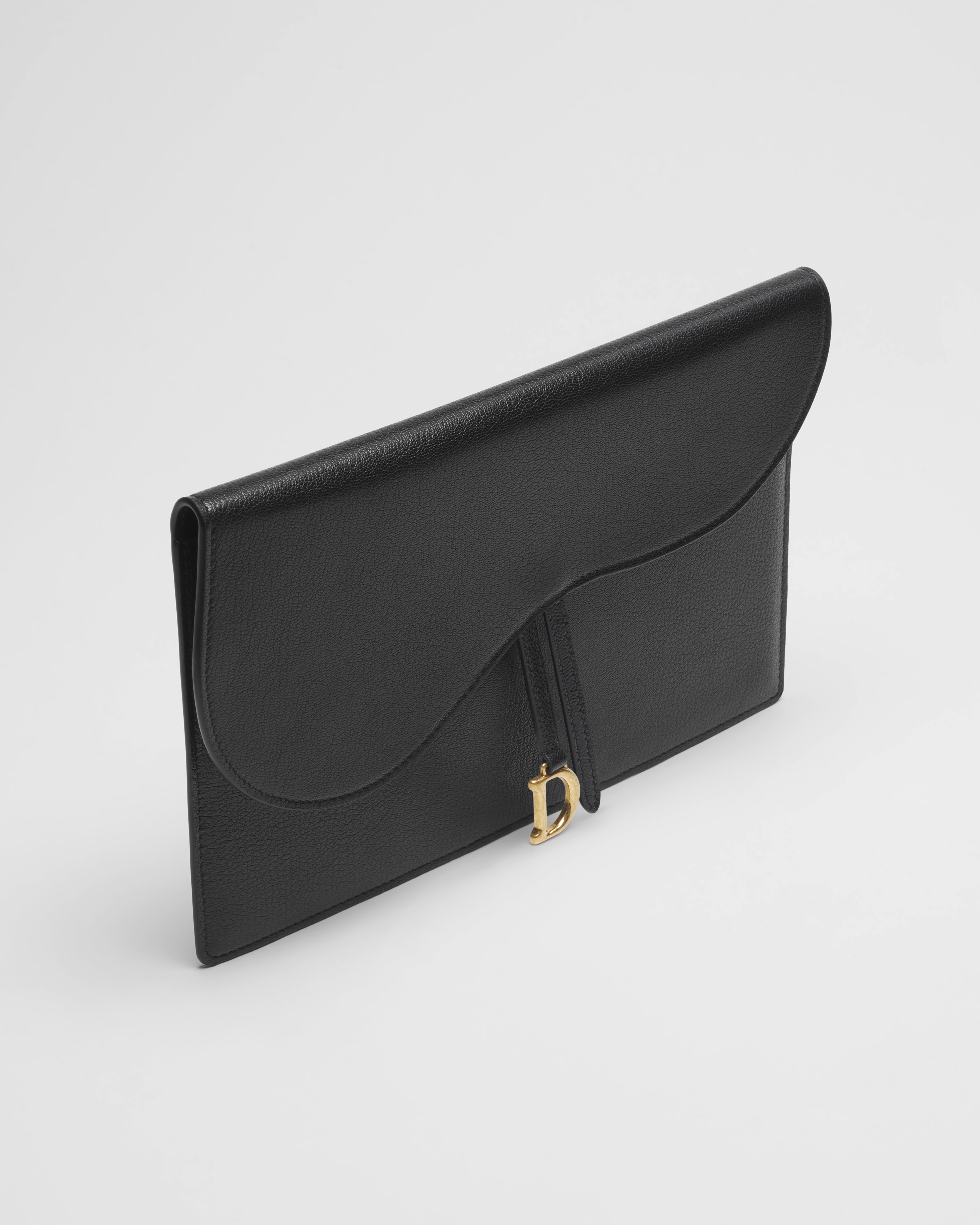 Saddle Pouch Ziegenleder in Schwarz E06