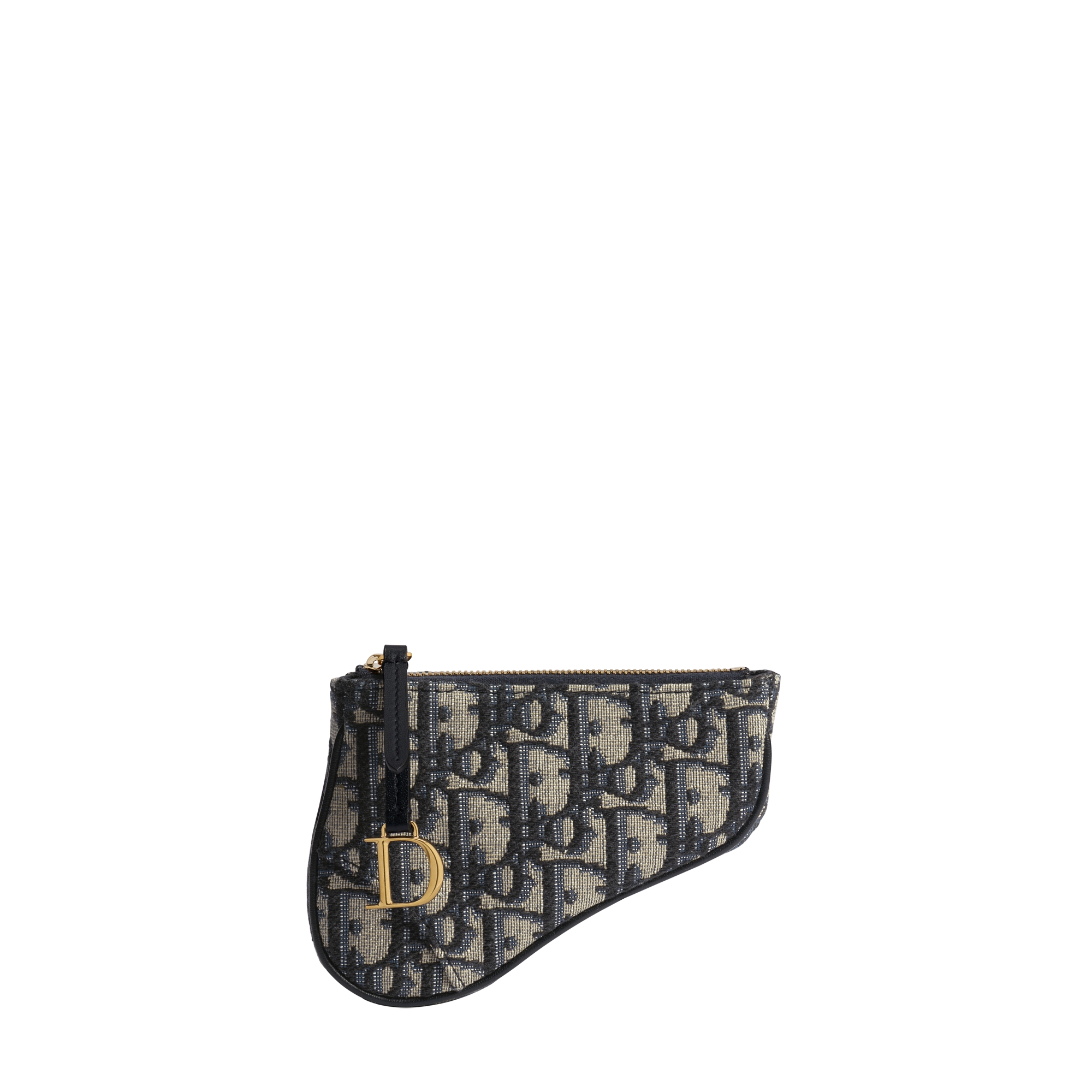 Christian Dior Saddle キーケース オブリーク ジャガード Saddle Myrte Zipped Key Case Blue Dior Oblique Jacquard | DIOR US