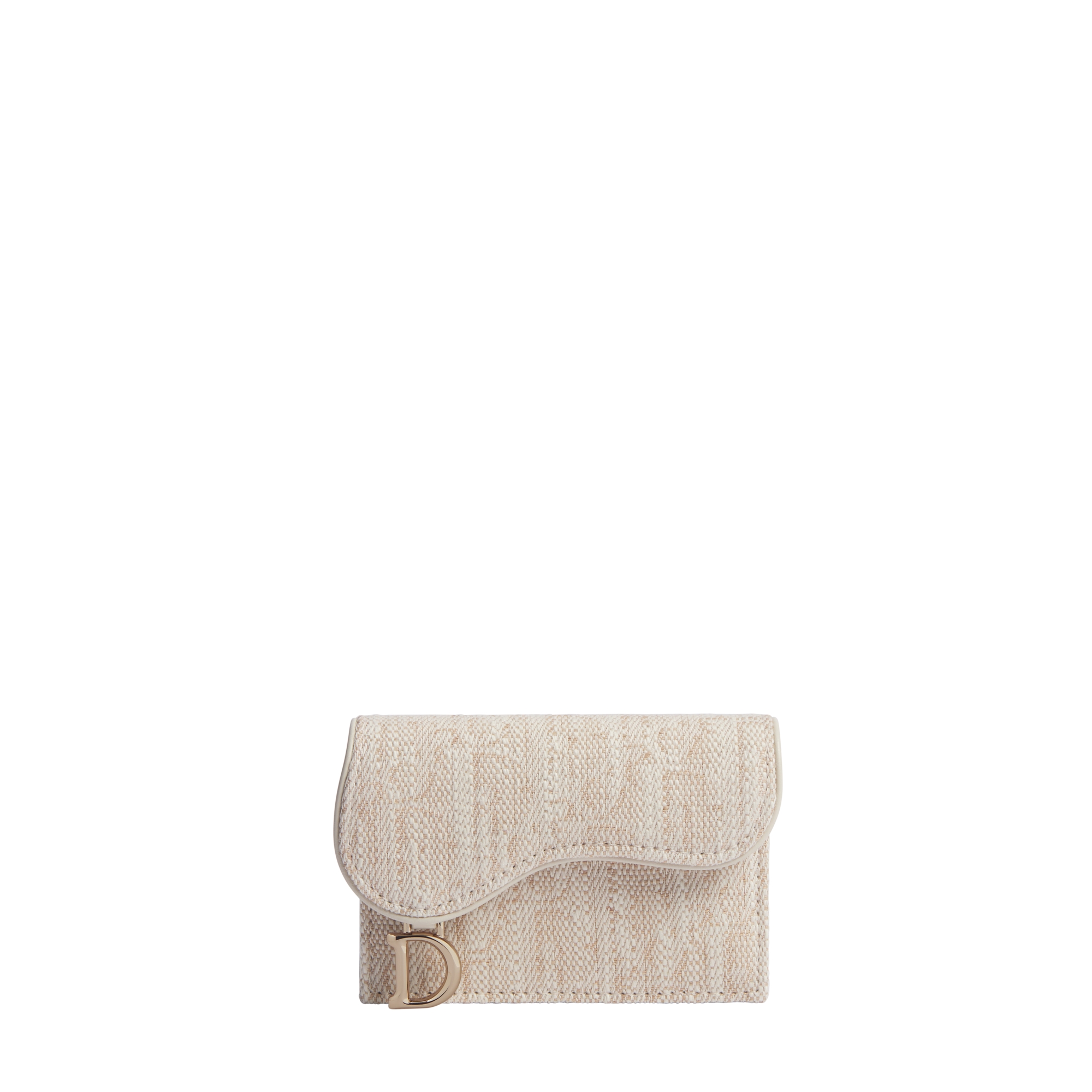 Dior ショルダーバッグ オブリーク ジャカード BEIGE Saddle Bloom Card Holder Beige Dior Oblique Washed Jacquard | DIOR