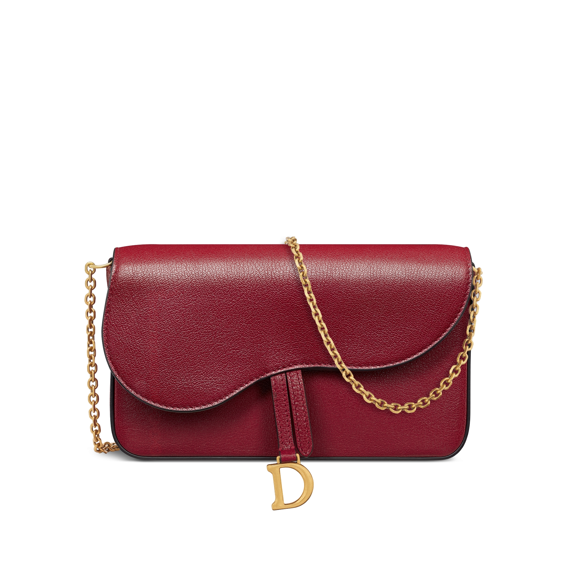 DIOR SADDLE POUCH LEATHER サドルバッグ Medium Saddle Pouch with Chain Camel Goatskin | DIOR