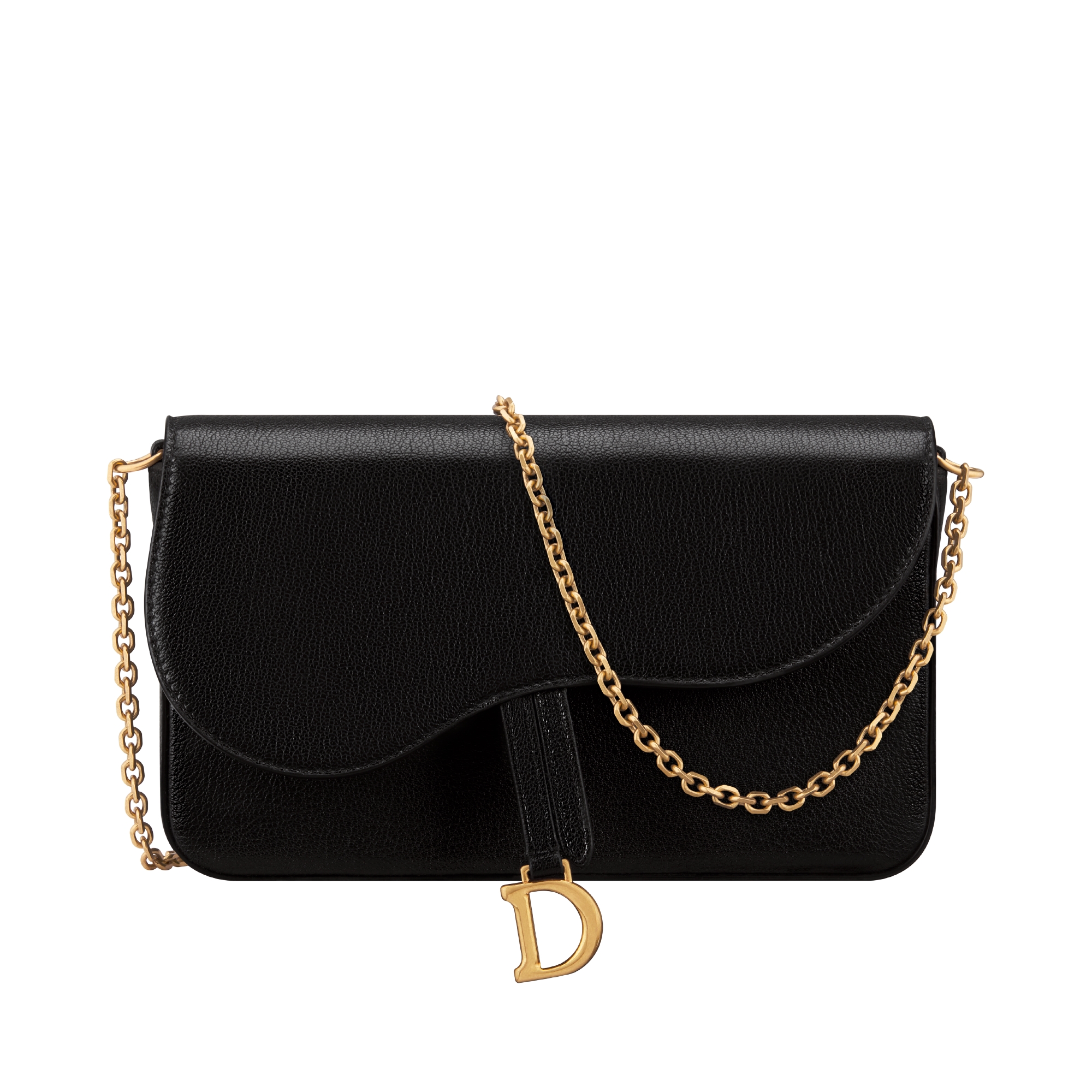 DIOR SADDLE POUCH LEATHER サドルバッグ Medium Saddle Pouch with Chain Cherry Red Goatskin | DIOR