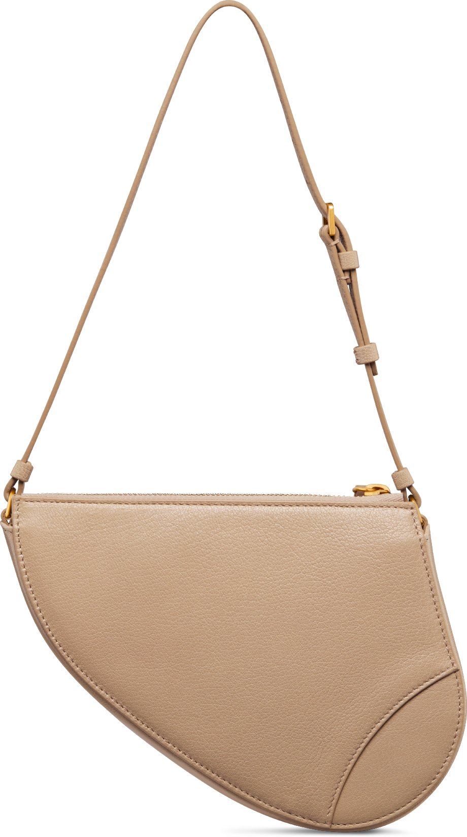 Saddle Rodeo Pouch Biscuit Goatskin DIOR