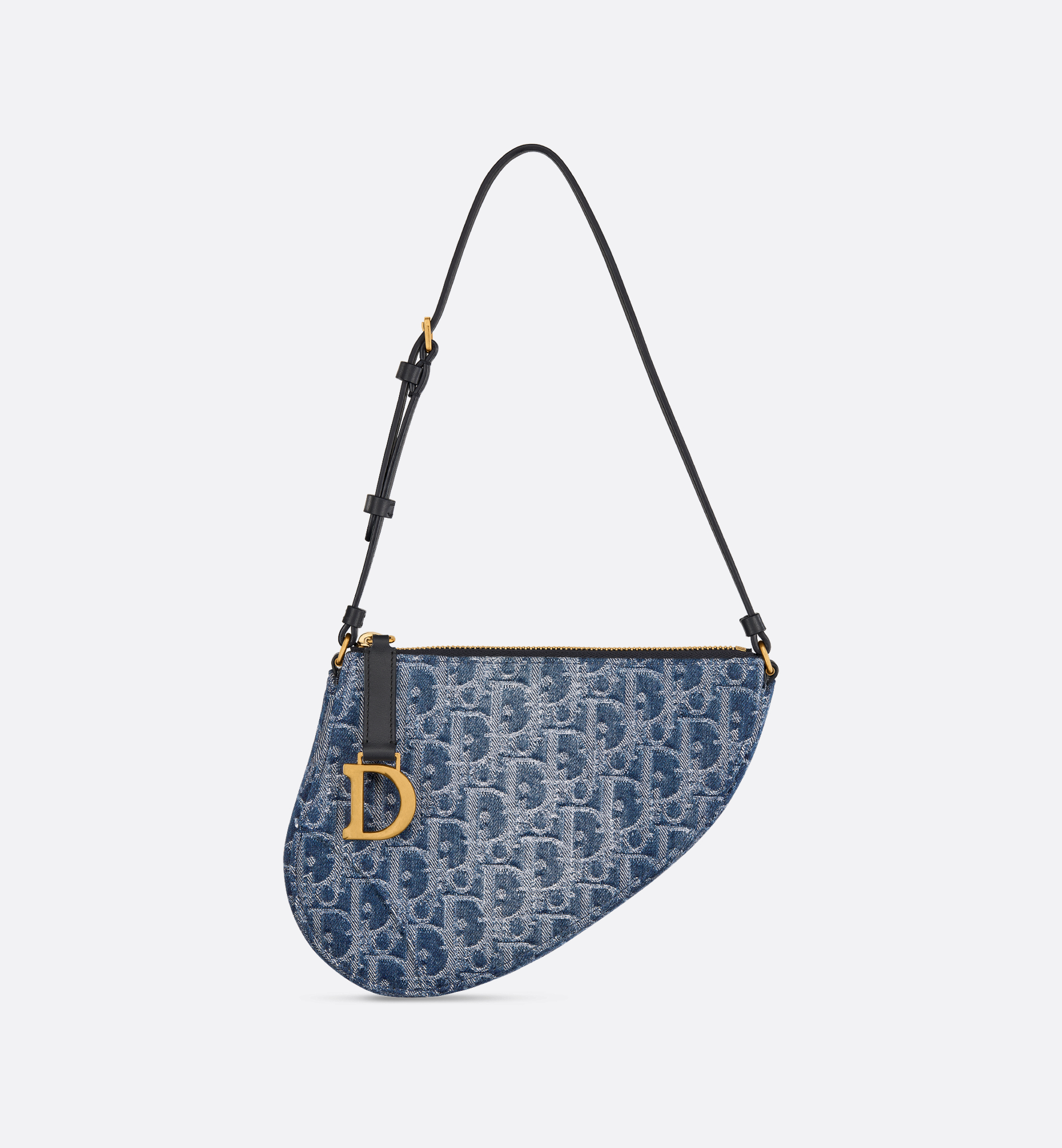 Saddle Rodeo Pouch Blue Denim Dior Oblique Jacquard | DIOR Saddle Rodeo Pouch Blue Denim Dior Oblique Jacquard | DIOR