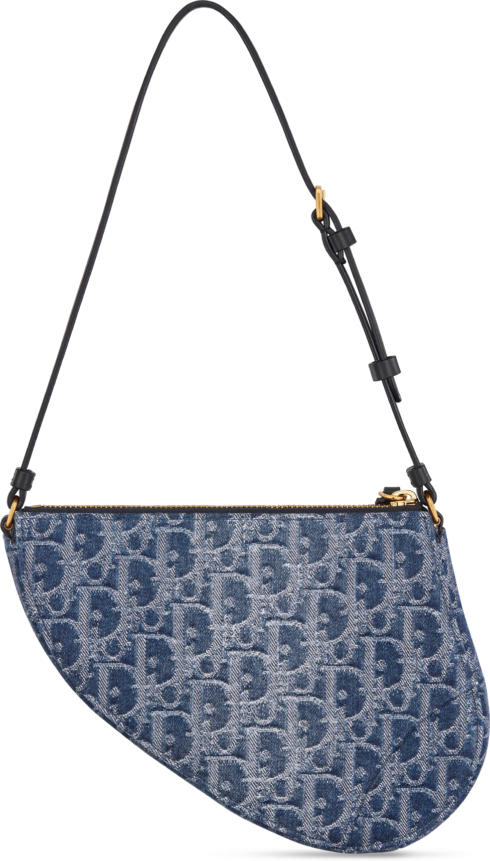 DIOR Saddle Rodeo Pouch Blue Denim Dior Oblique Jacquard Women