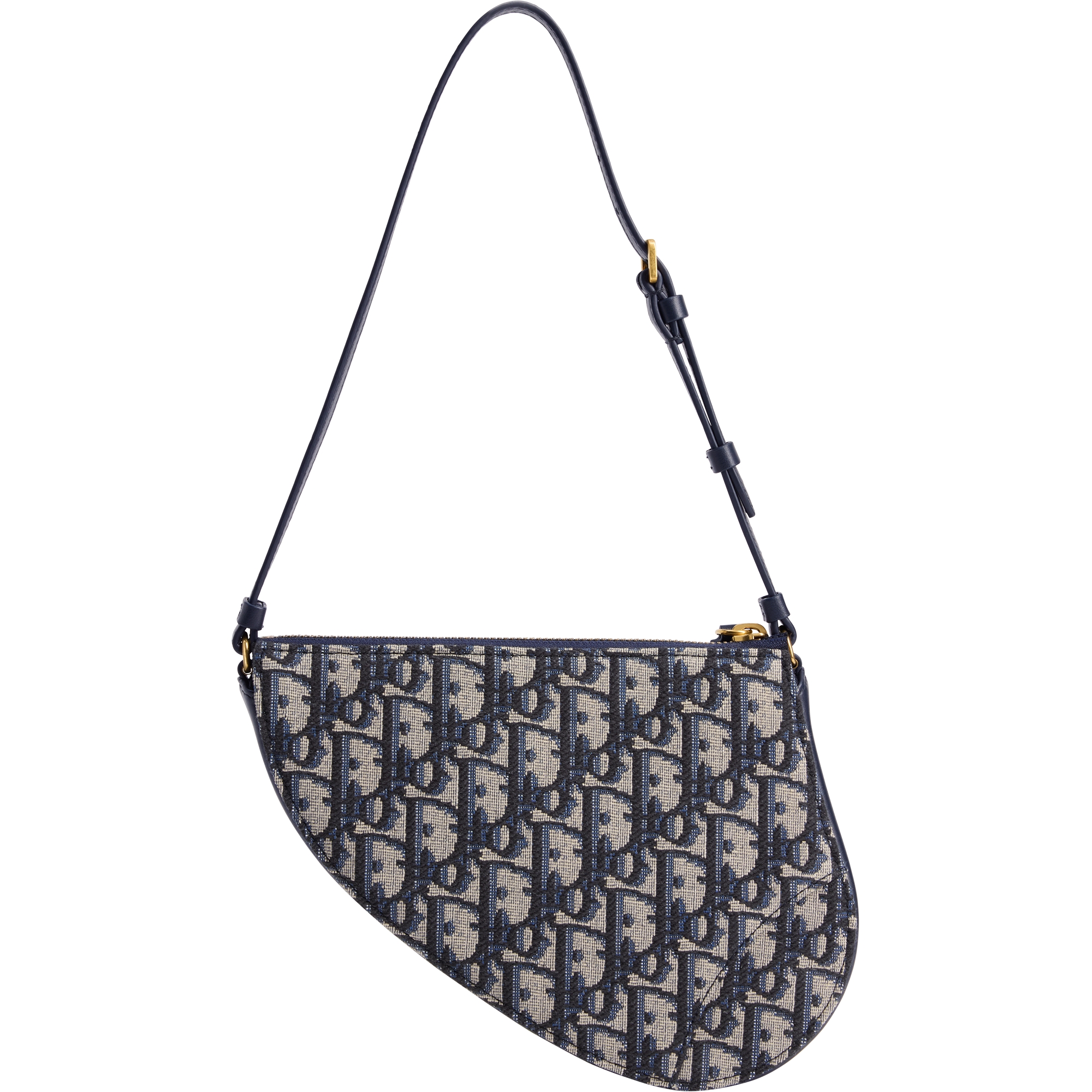 Saddle Rodeo Pouch Blue Dior Oblique Jacquard E03