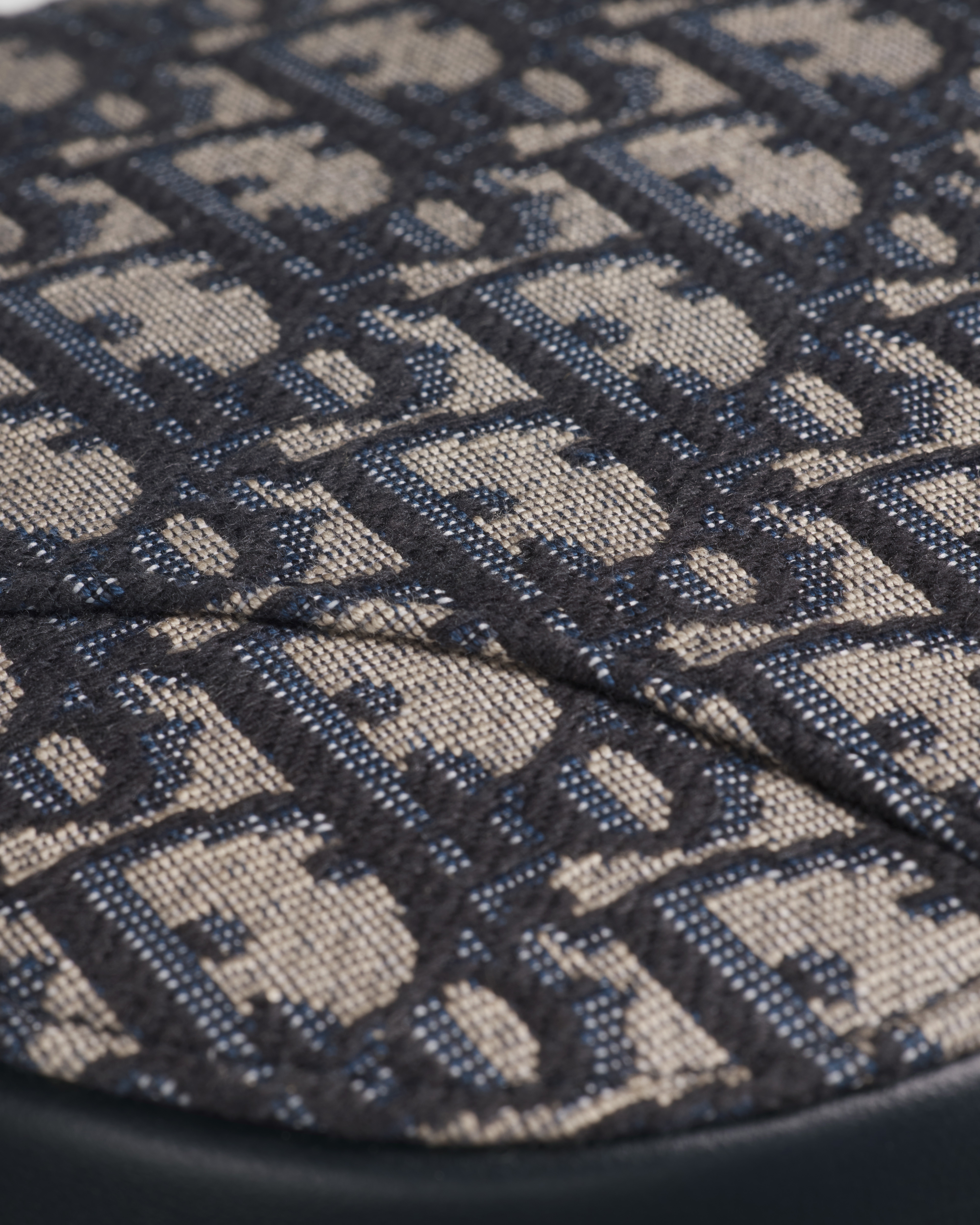 Bolso de mano Saddle Rodeo Dior Oblique en jacquard azul E09