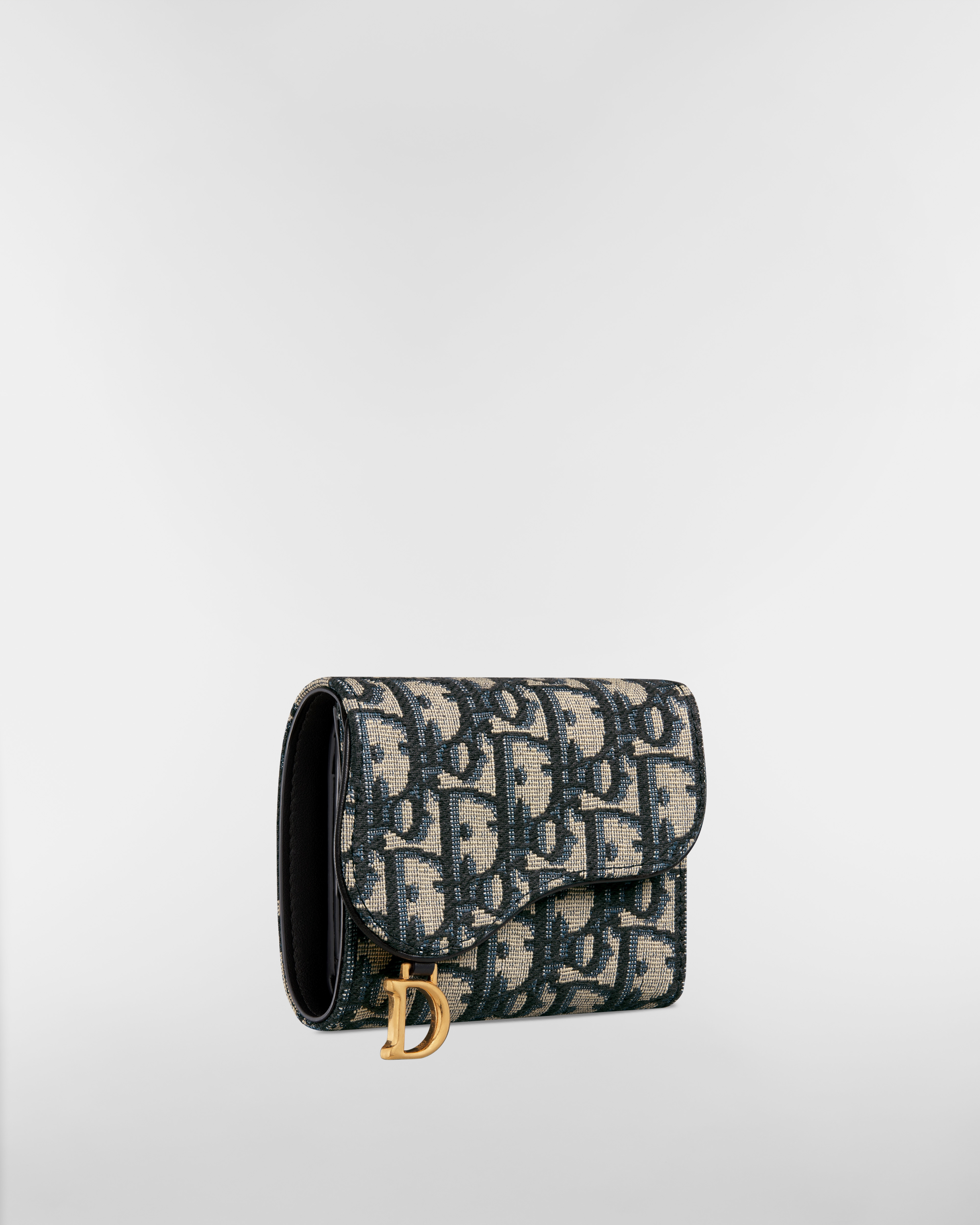 【日本限定】Saddle Nymphea ウォレット ディオール オブリーク ジャカード E03