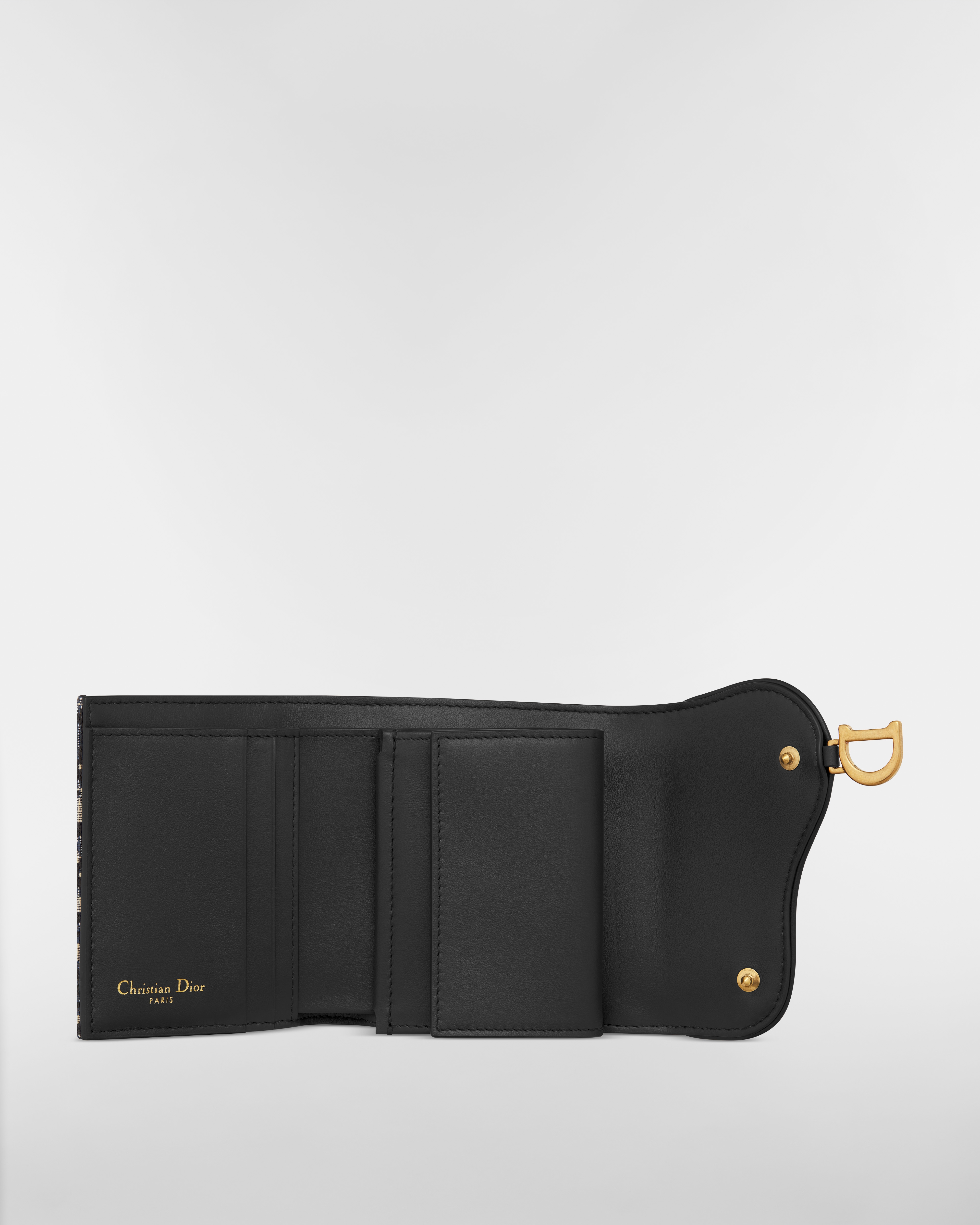 【日本限定】Saddle Nymphea ウォレット ディオール オブリーク ジャカード E07